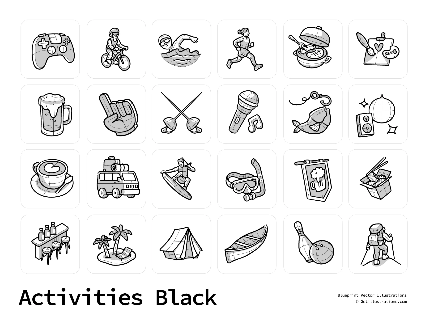 Activities Icons - Blueprint 4