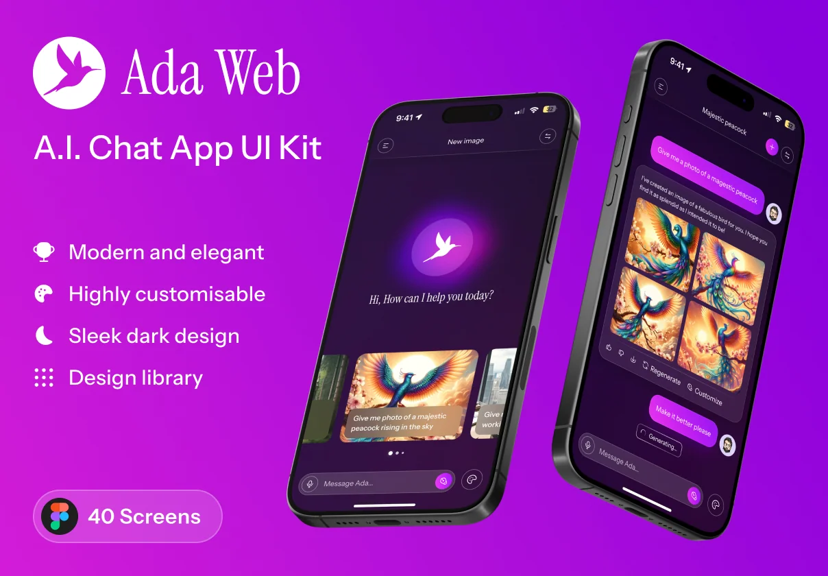 Ada - AI Generating App UI Kit