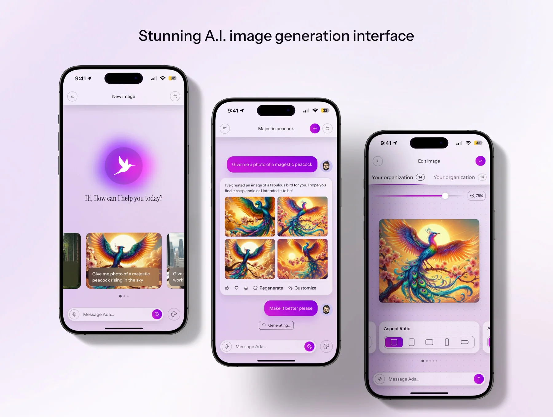 Ada - AI Generating App UI Kit 3