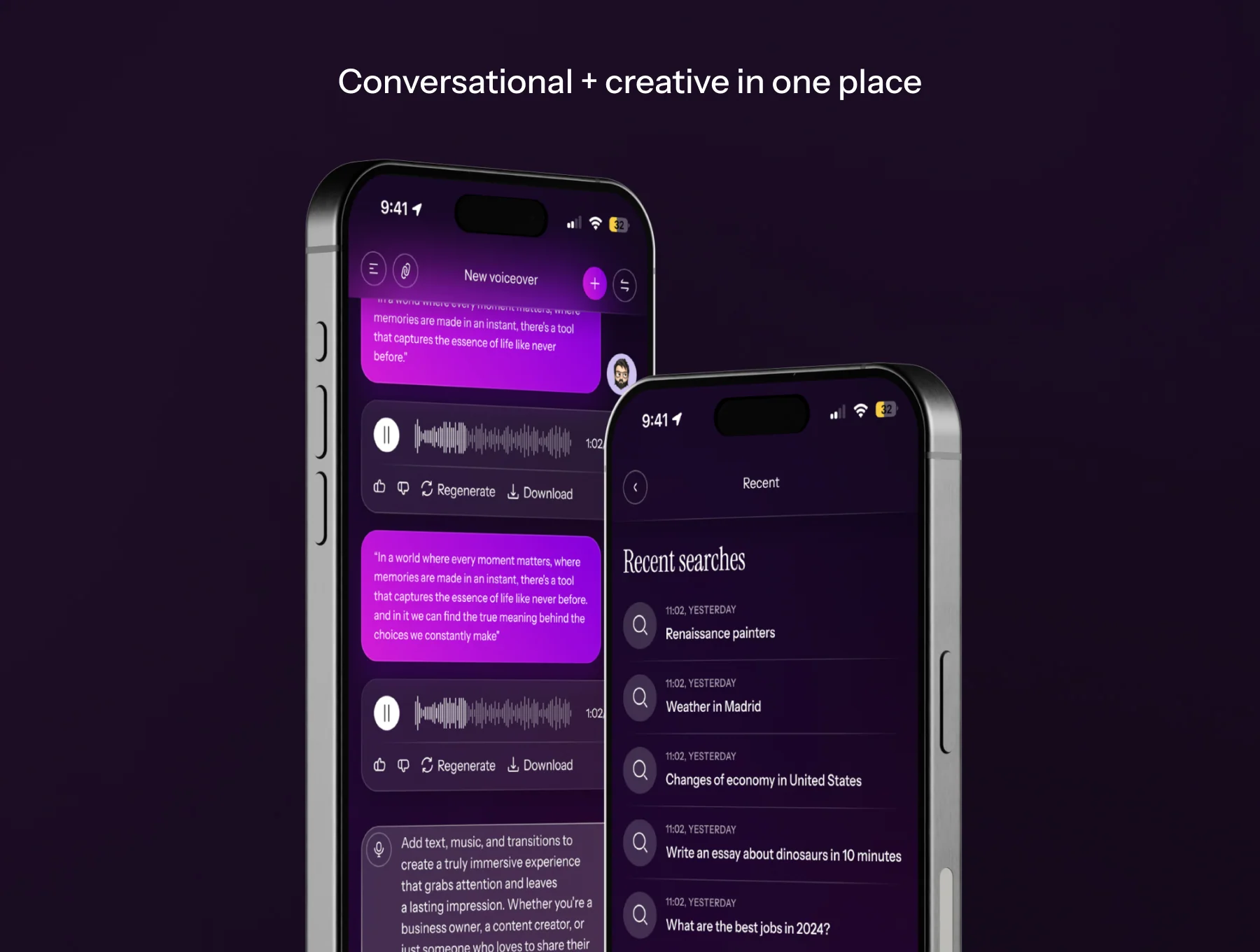 Ada - AI Generating App UI Kit 4