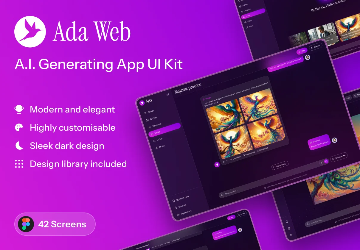 Ada - AI Generating Web UI Kit