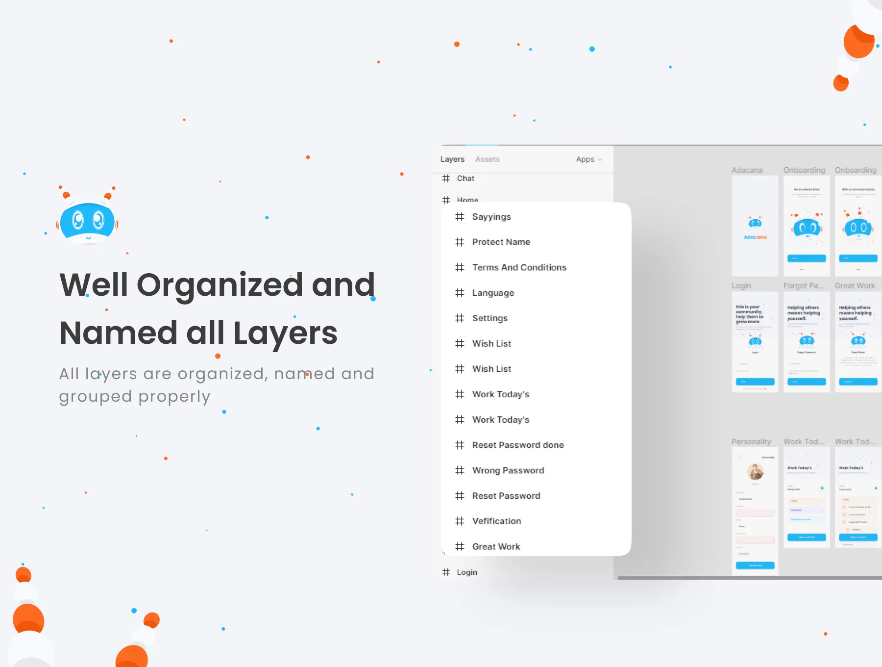 Adacana - Chat BOT Apps UI KIT 3