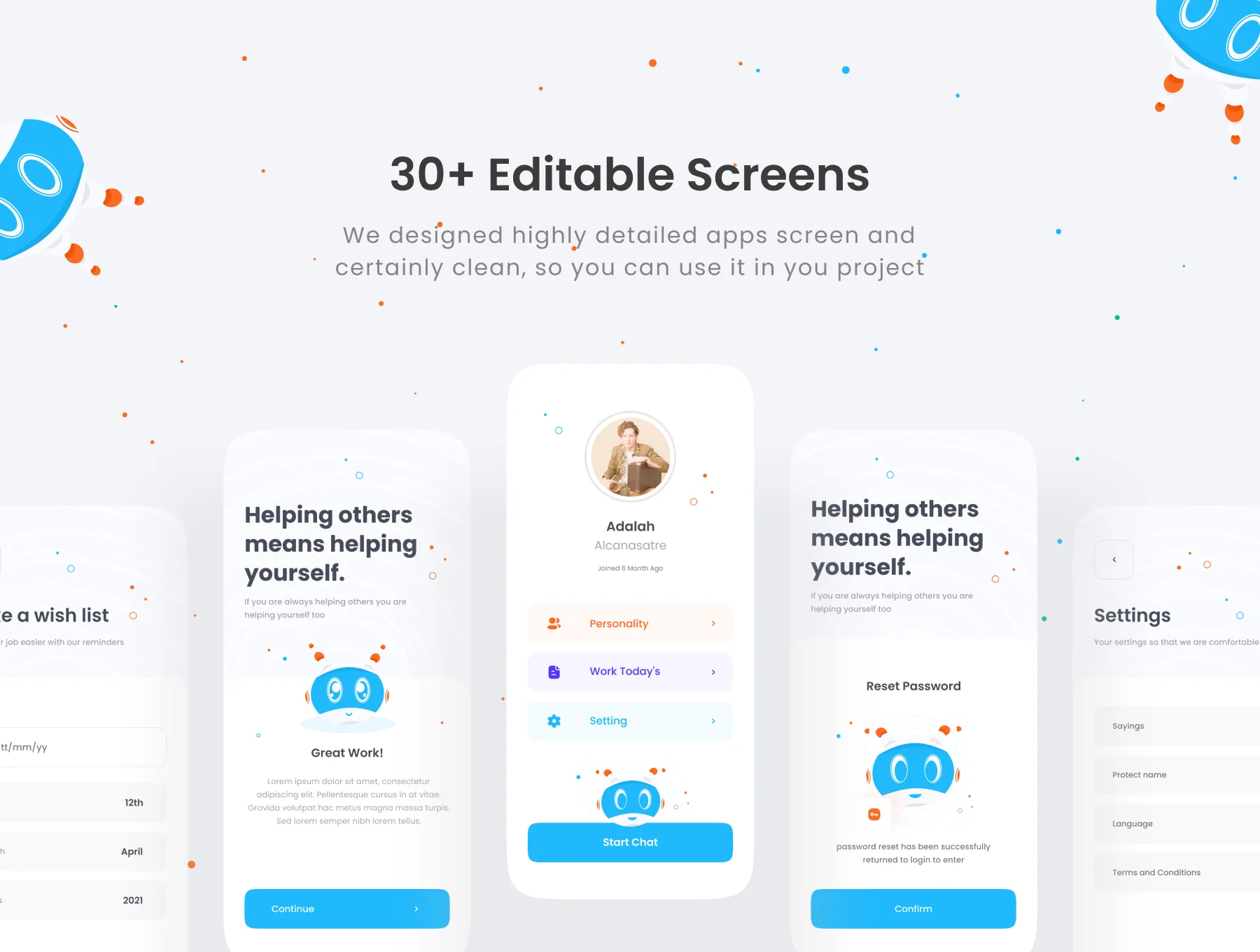 Adacana - Chat BOT Apps UI KIT 4