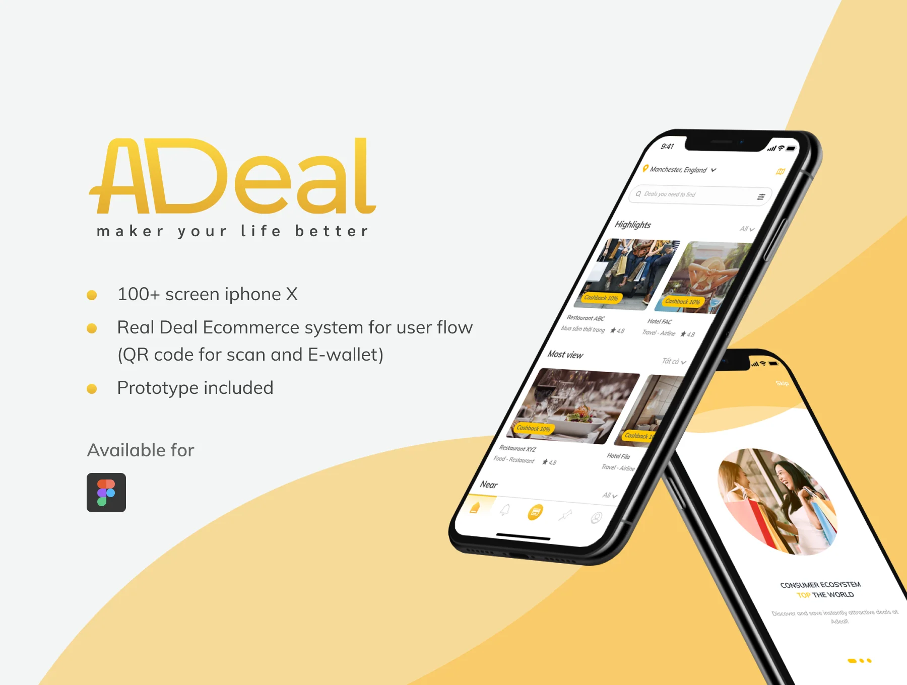 Adeal - Deal Location Ecommerce UI Kits