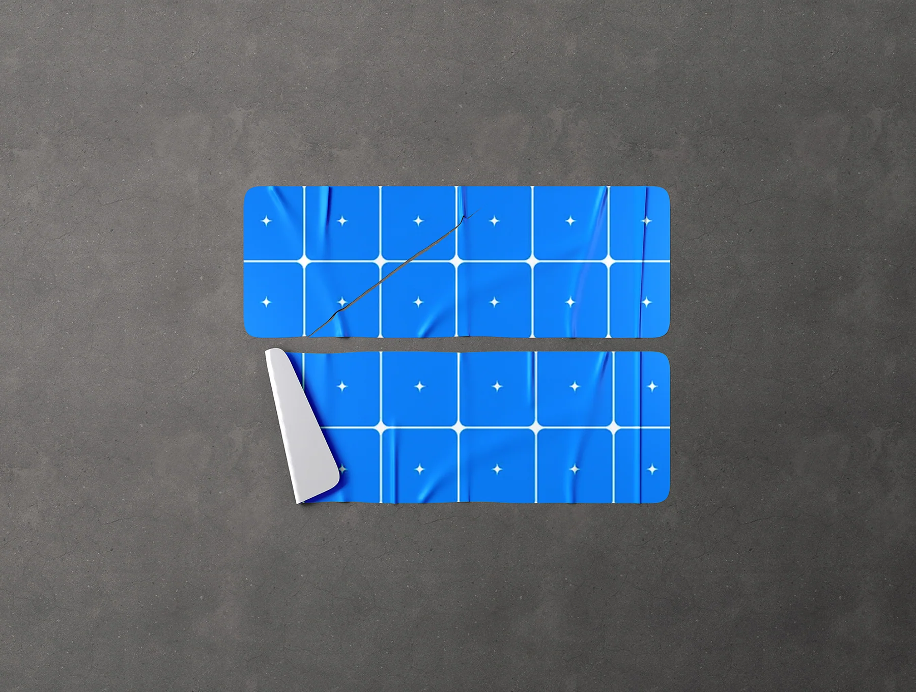 Adhesive Sticker Branding Mockup Set - 10 Scene 3