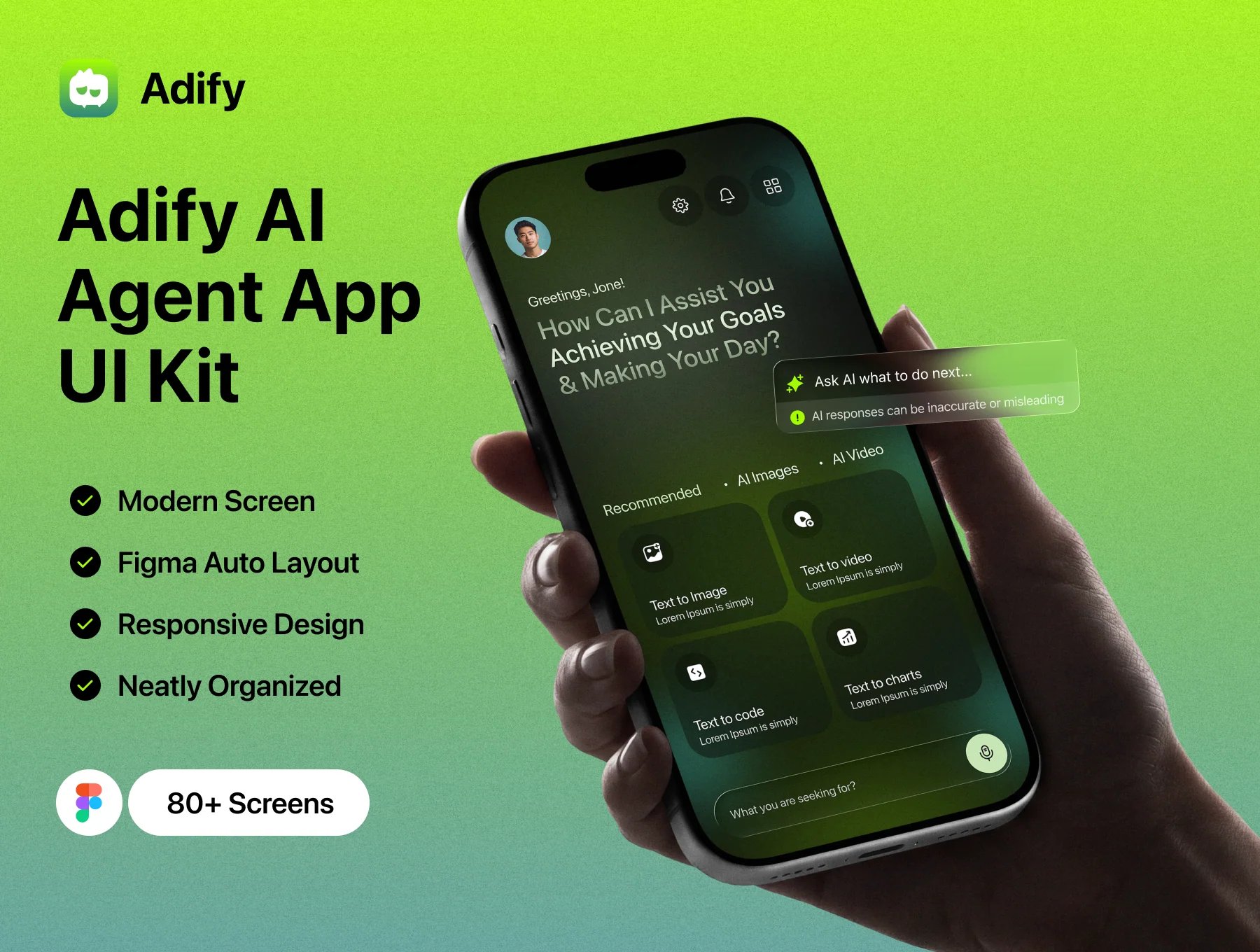 Adify – AI Agent Chatbot App UI Kit