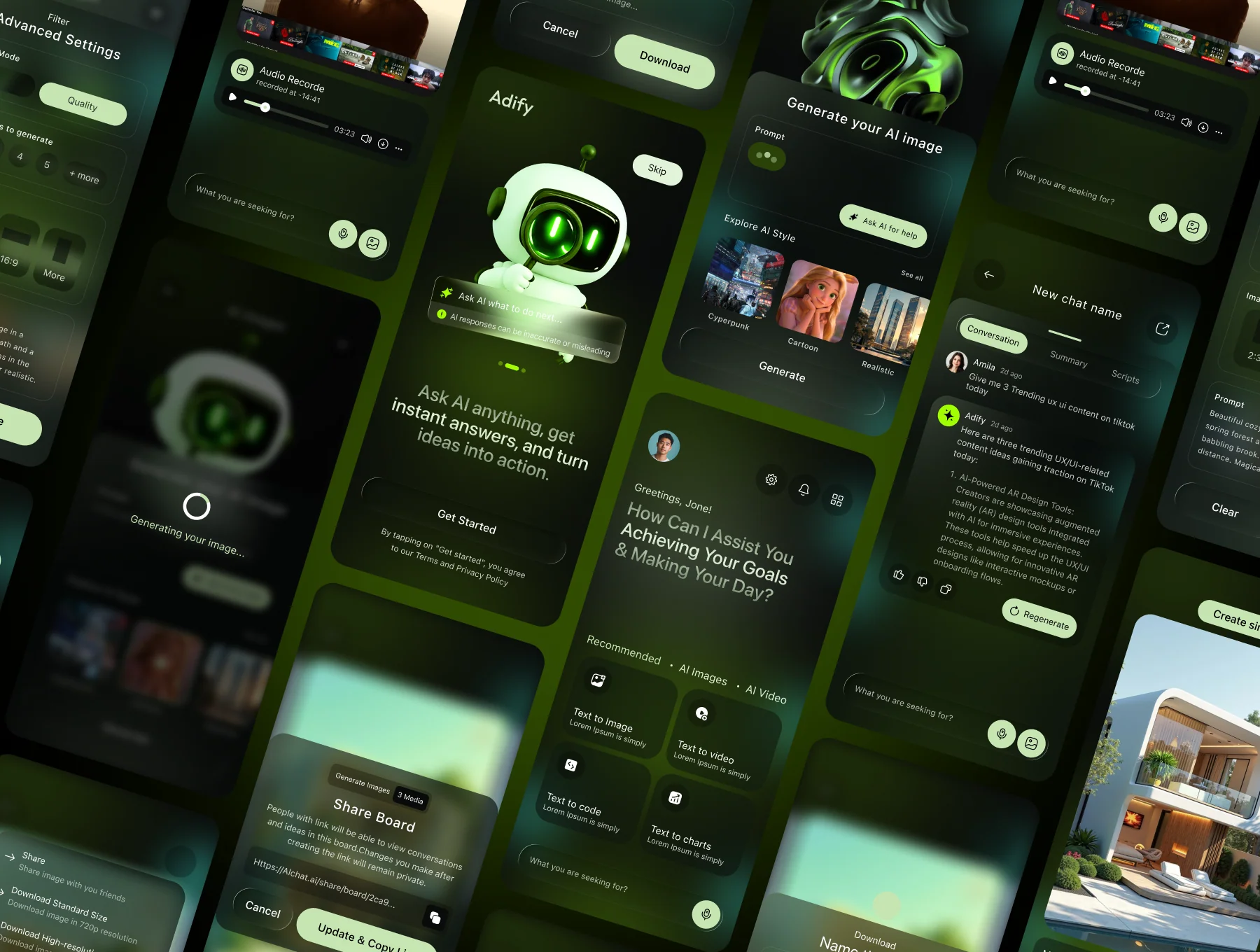 Adify – AI Agent Chatbot App UI Kit 3