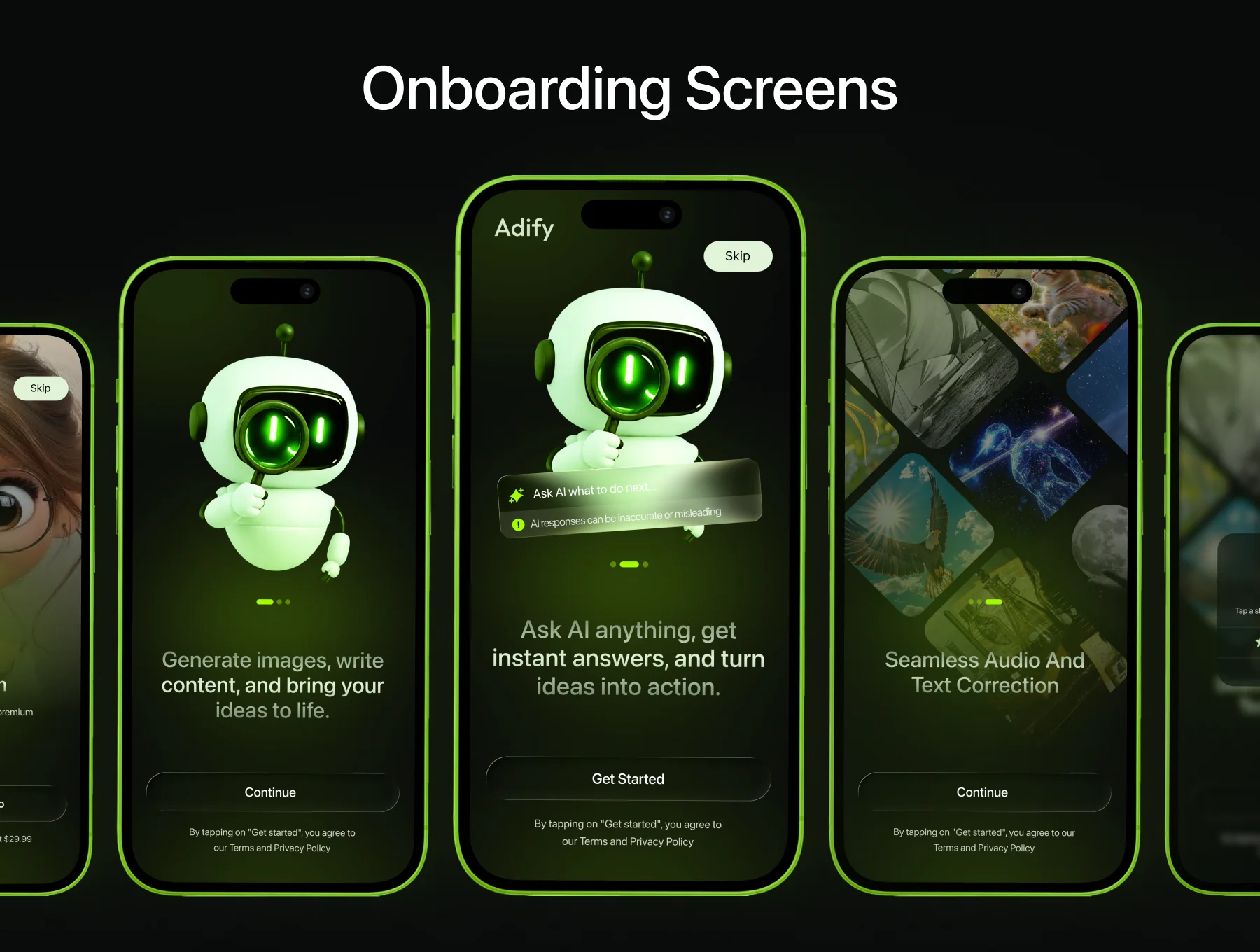 Adify – AI Agent Chatbot App UI Kit 4