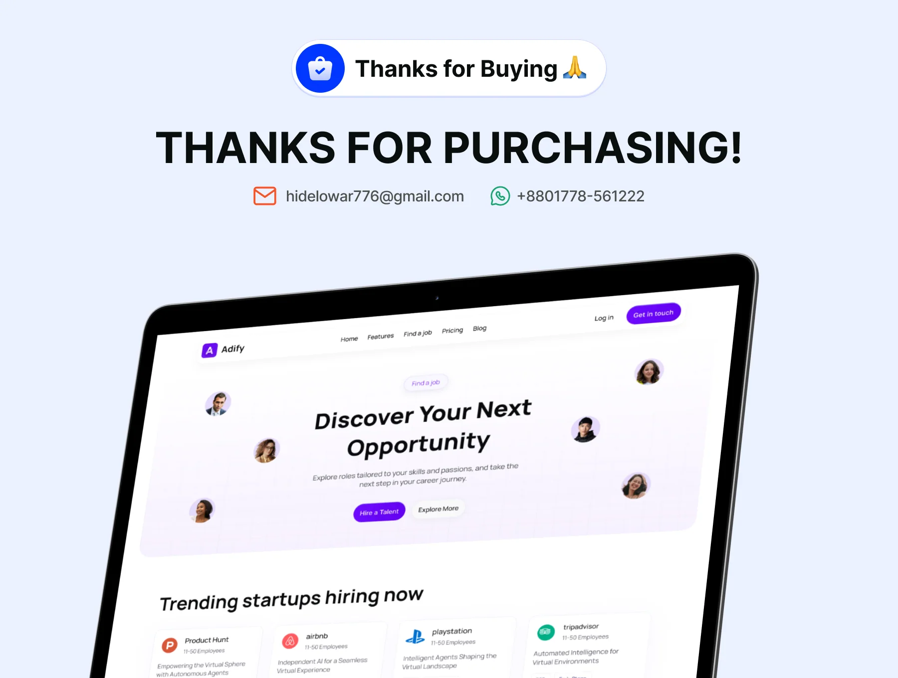 Adify - Job Finder Web Template UI Kit Design 8
