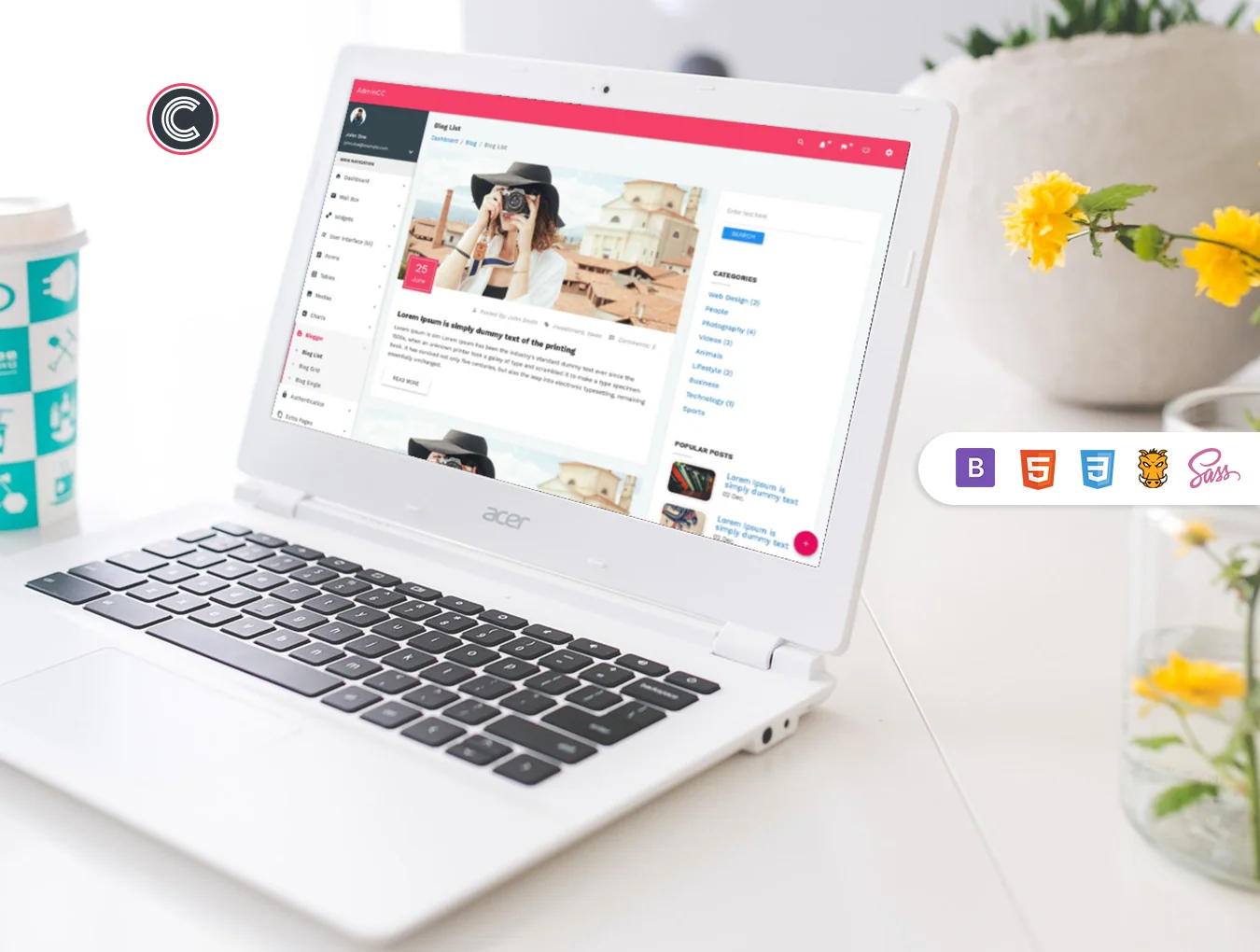 AdminCC Material Admin Template 3