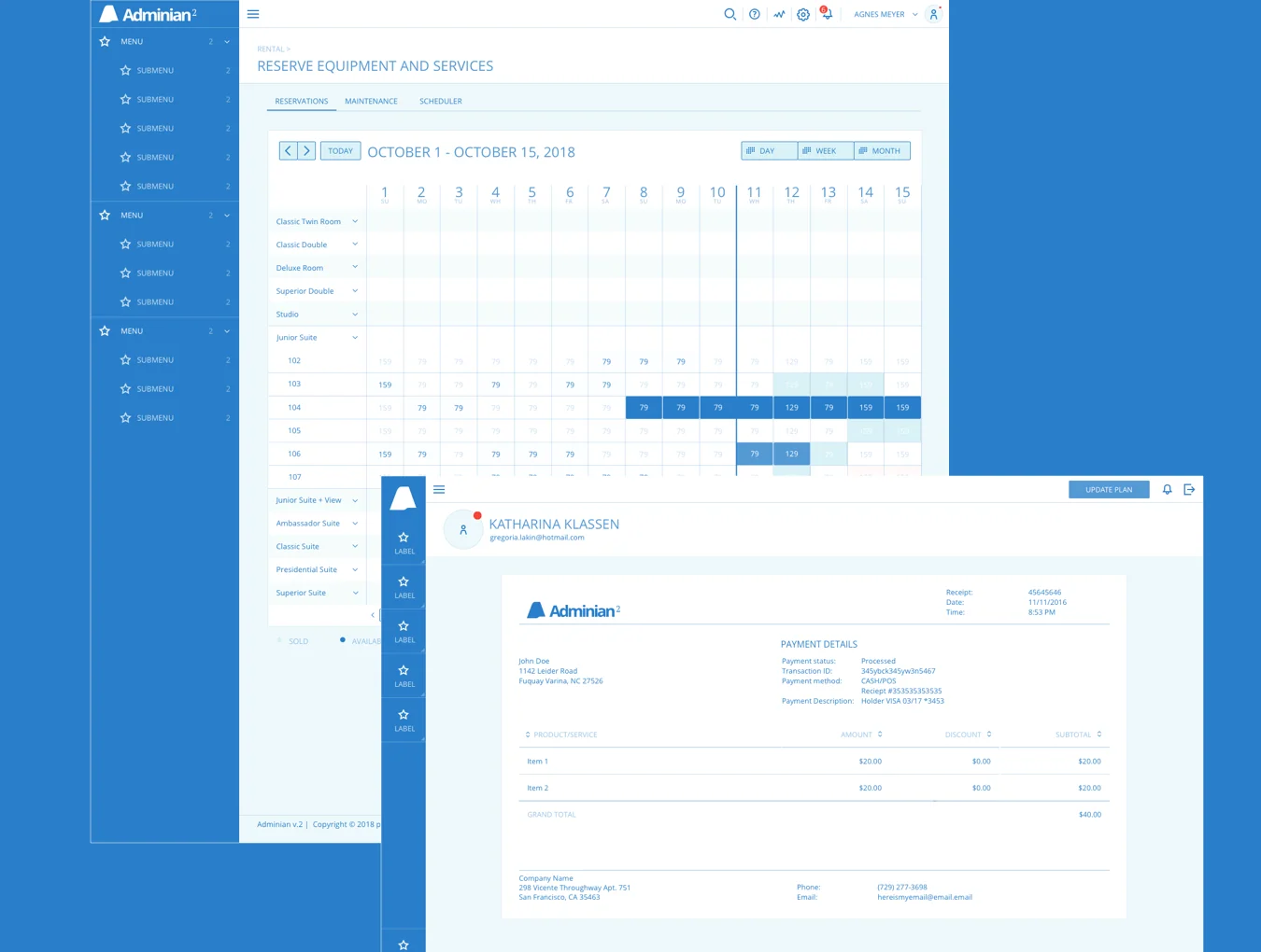 Adminian 2 Wireframe Kit 6