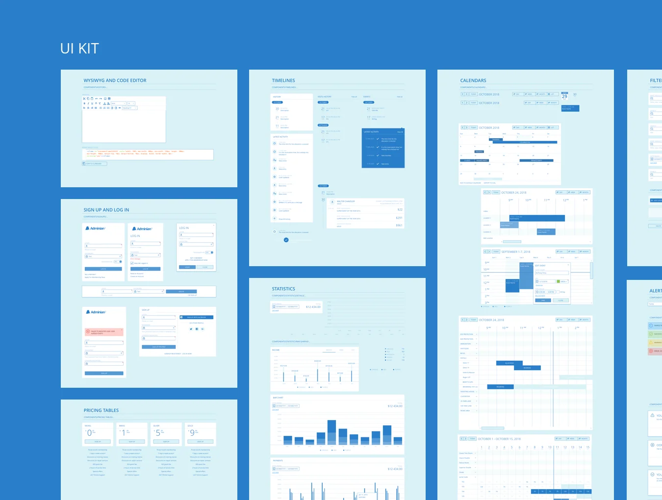 Adminian 2 Wireframe Kit 8