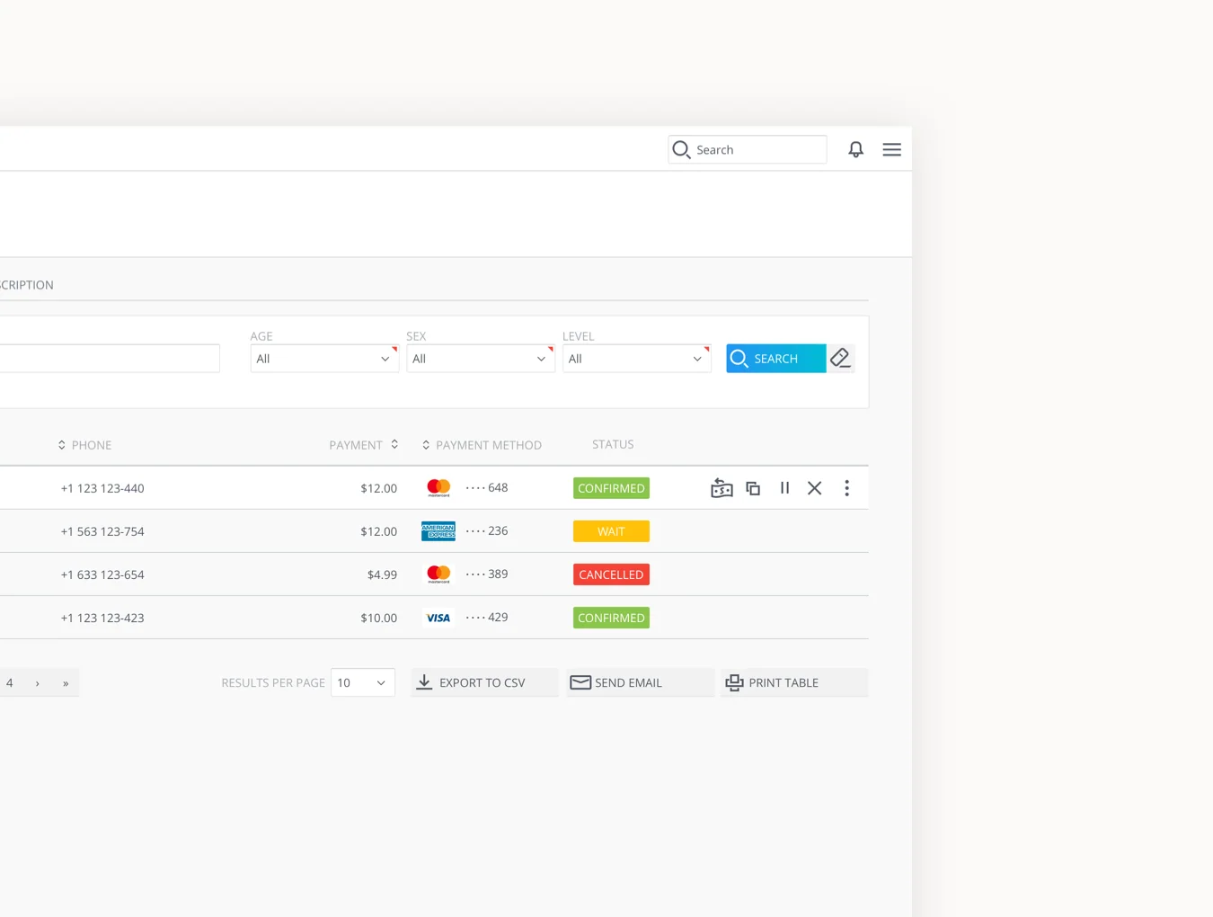 Adminian Data Tables 4