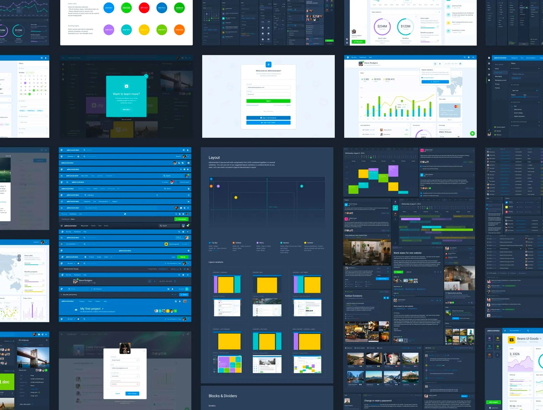 Administrator Dashboard: Sketch & Figma 5