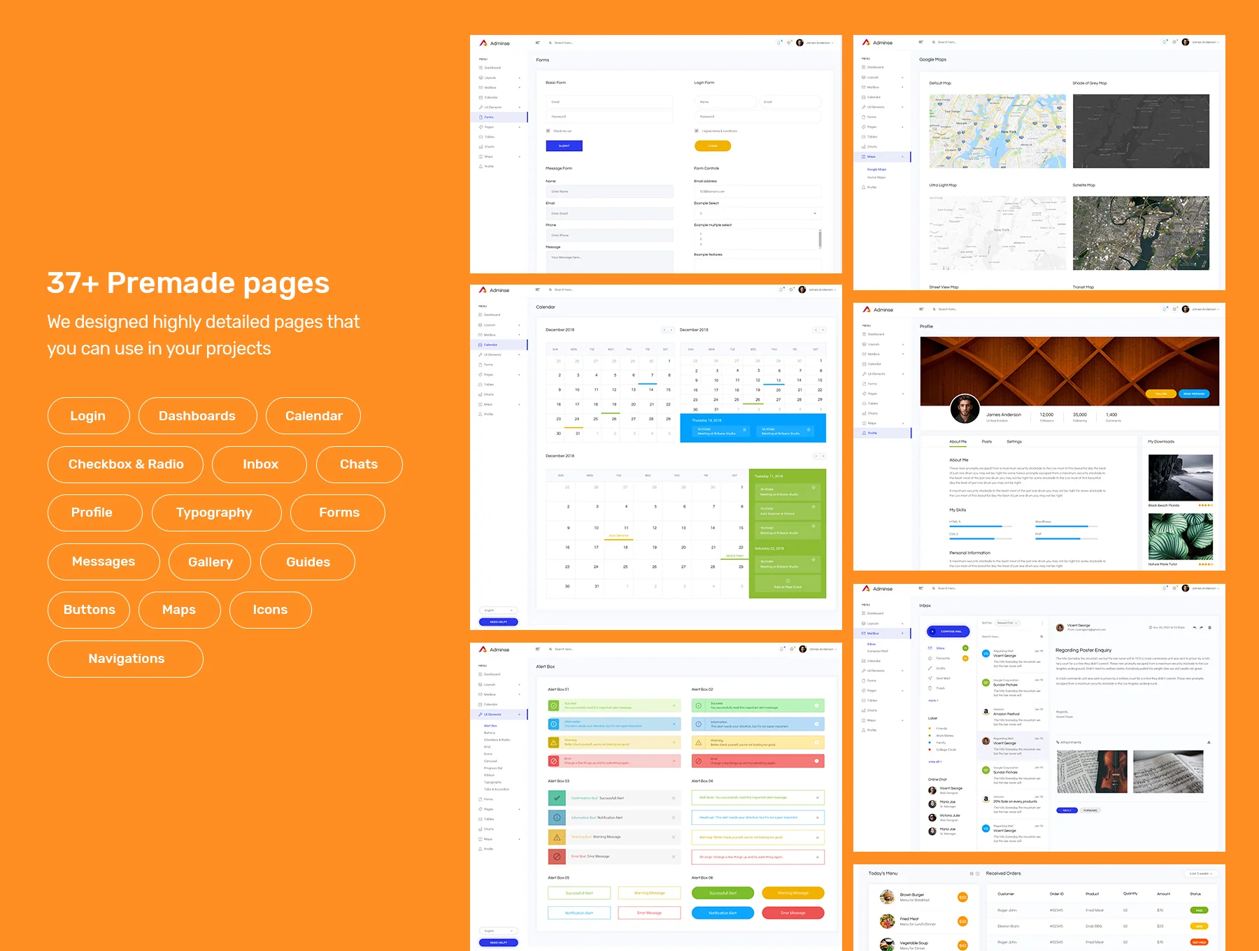 Adminse - Dashboard for Admin UI Kit Templates 5