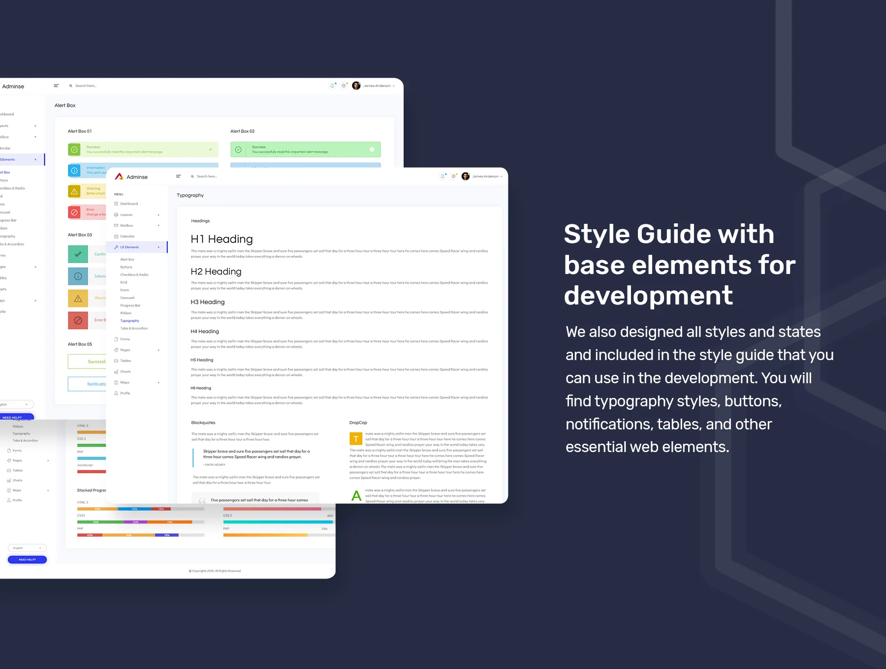 Adminse - Dashboard for Admin UI Kit Templates 6