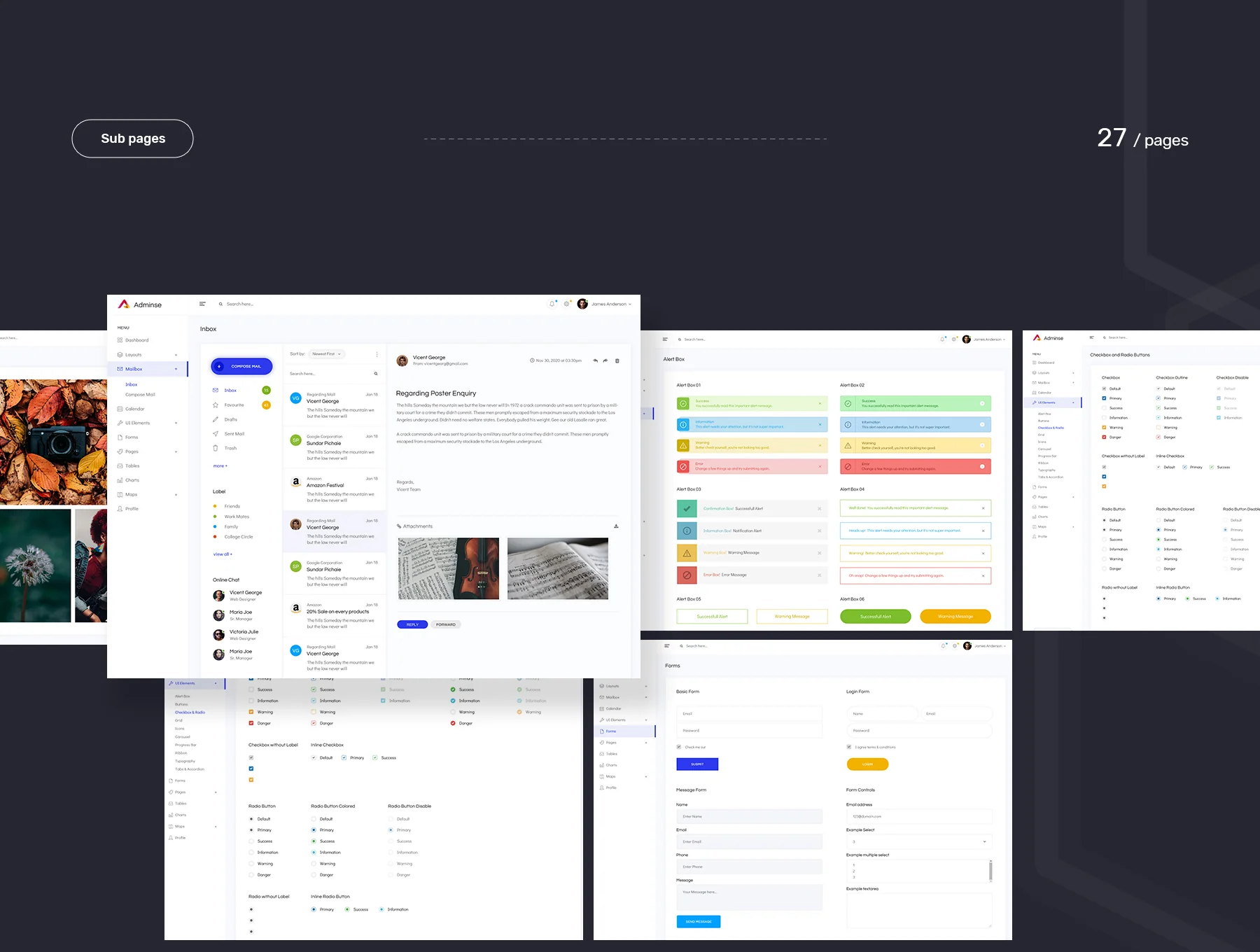 Adminse - Dashboard for Admin UI Kit Templates 8