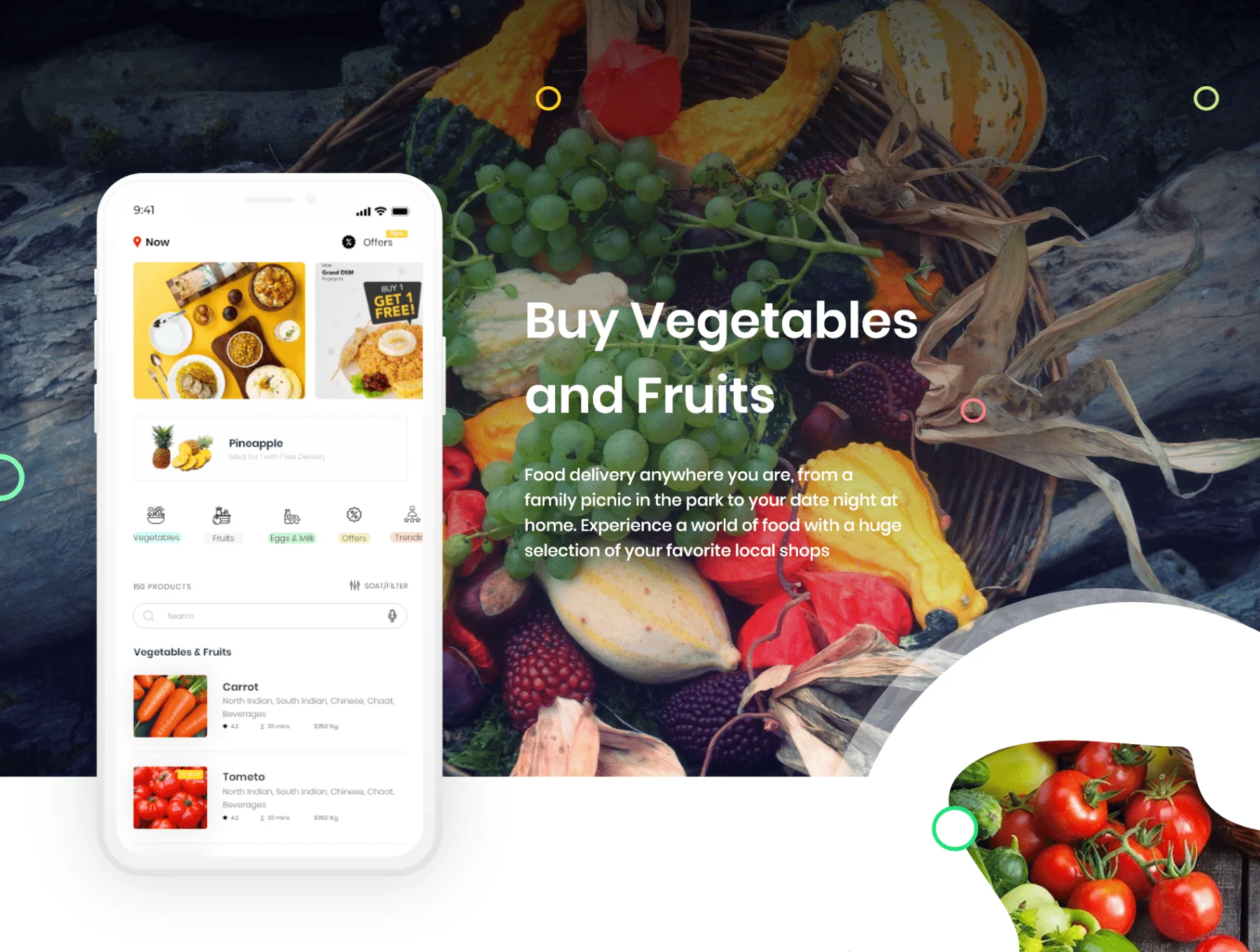 Adobe-XD Foods Ordering and Delivery App UI KIT 3