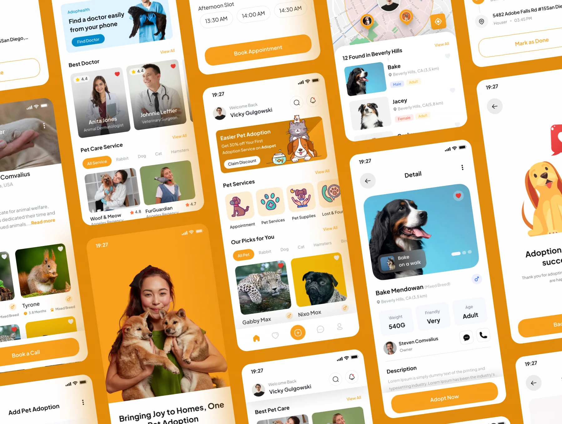 Adopet - Pet Adoption and Care App UI Kits 5