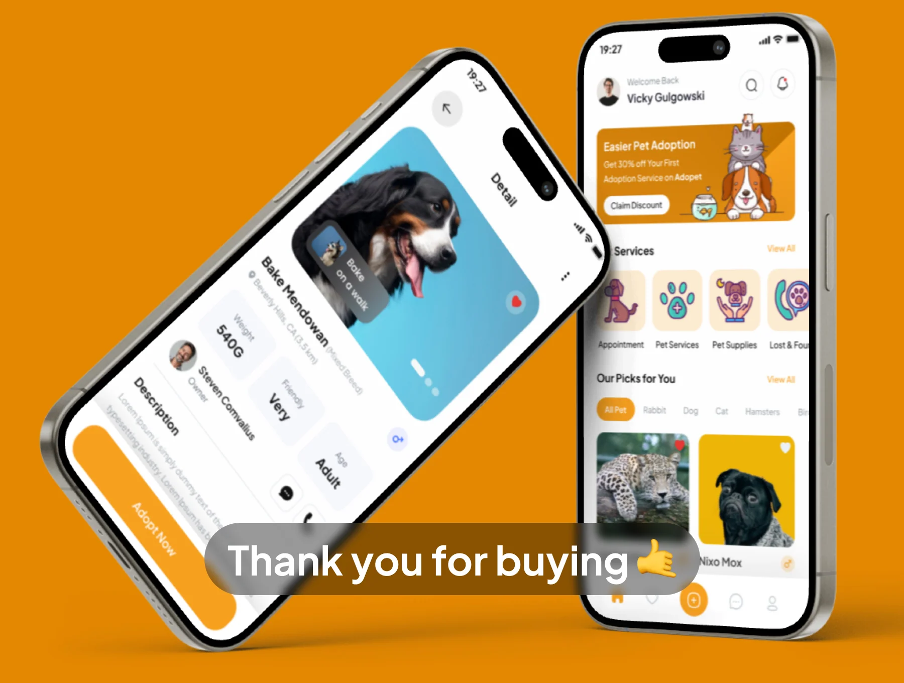 Adopet - Pet Adoption and Care App UI Kits 6