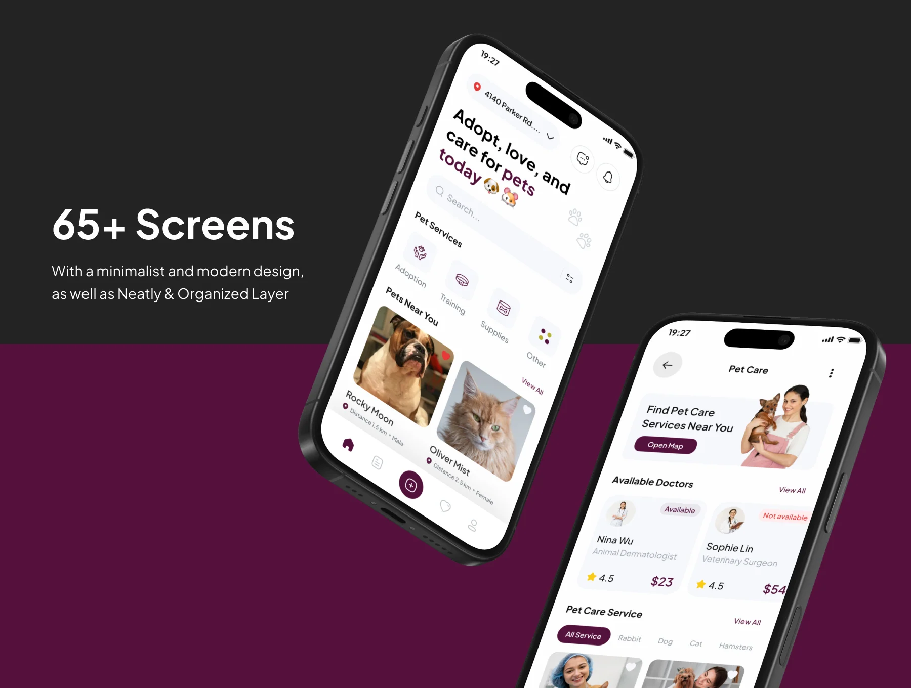 Adoptly  - Pet Adoption and Care App Ui Kits 3