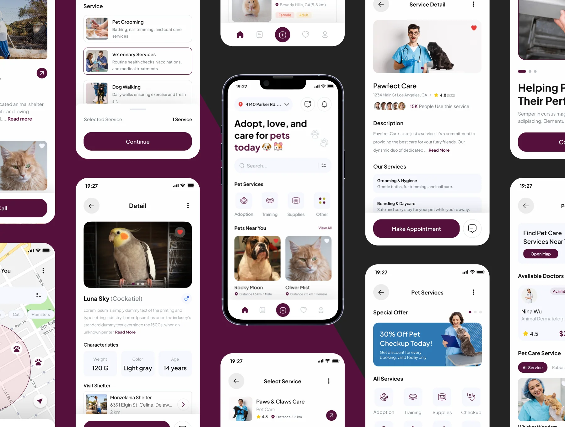 Adoptly  - Pet Adoption and Care App Ui Kits 5