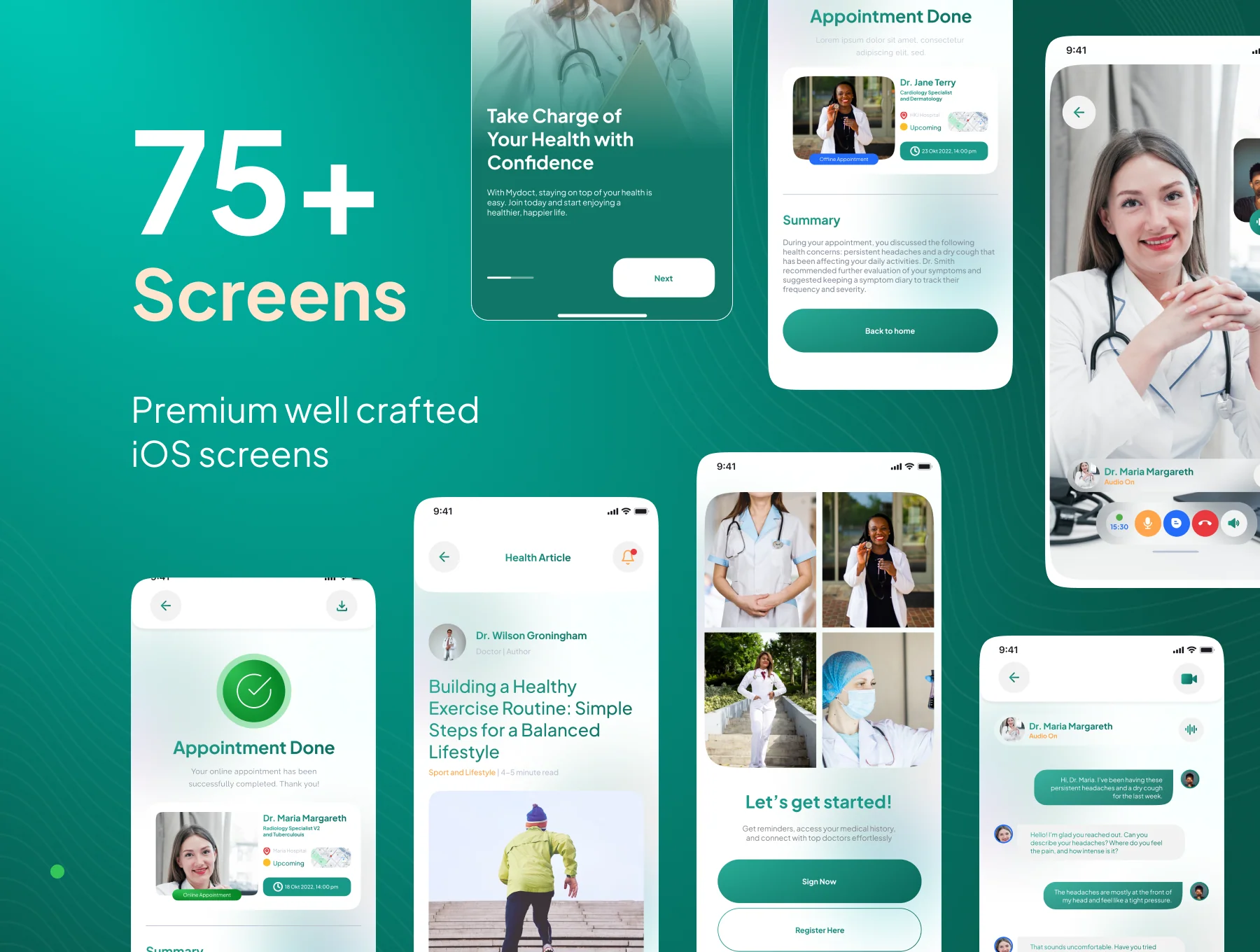 MYDOCT - Mobile Healthcare App Ui Kit 2