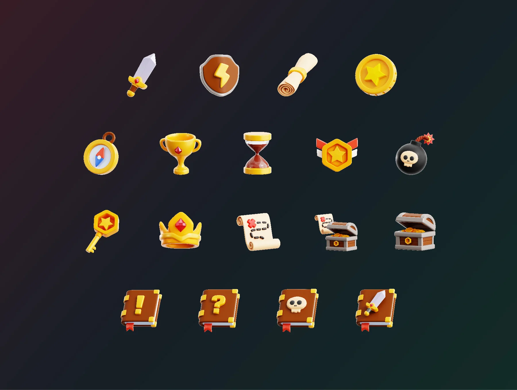 Adventure Game 3D Icon Pack 5
