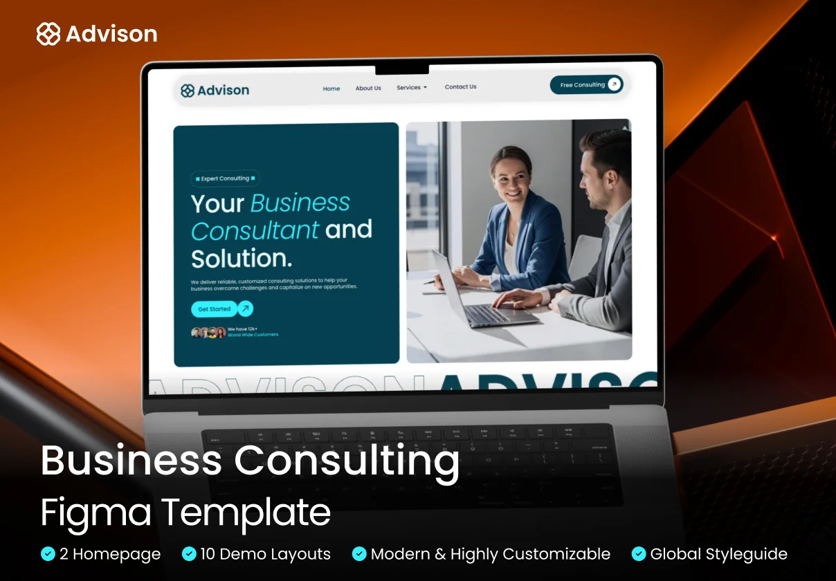 Advison – Business Consulting Website Figma Template