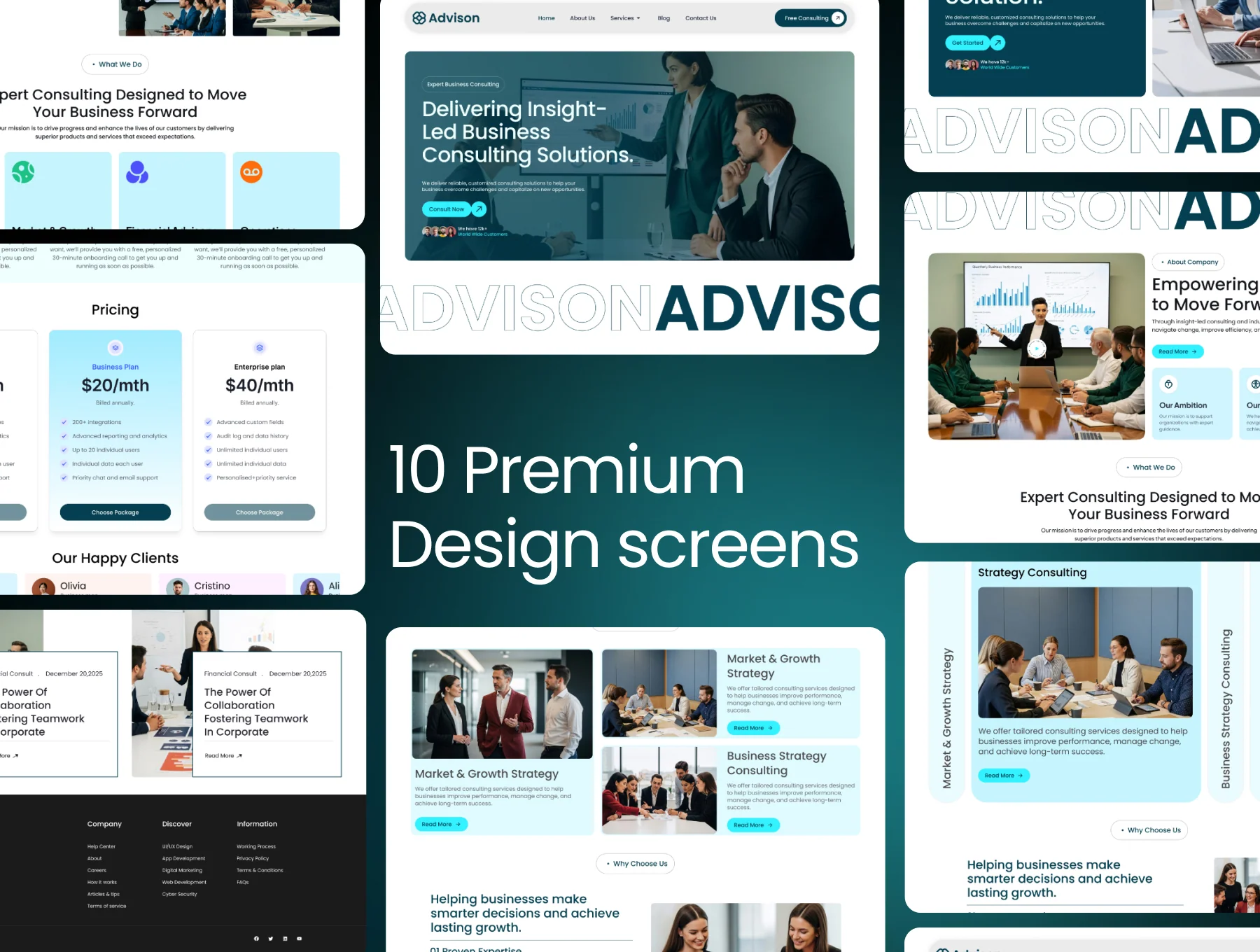 Advison – Business Consulting Website Figma Template 5