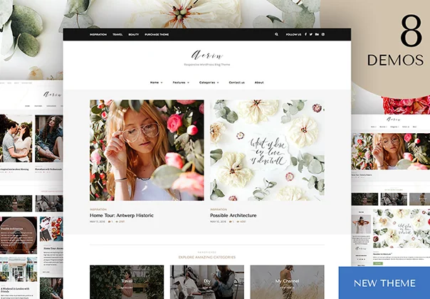 Aerin WordPress Blog & Shop
