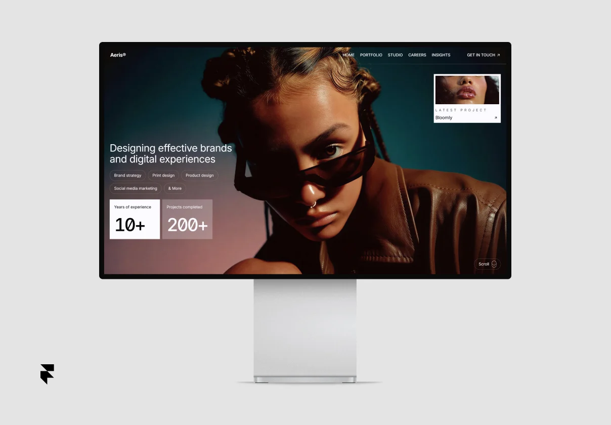 Aeris — Portfolio Framer template