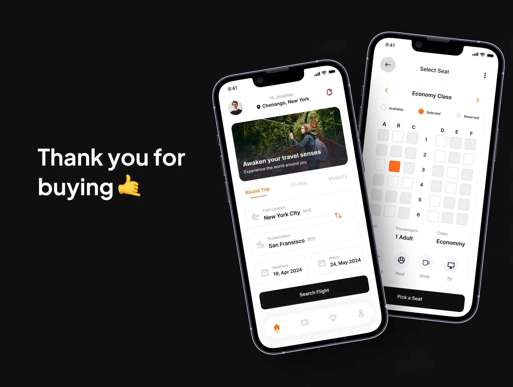 AeroLink - Flight Booking Ticket Mobile App UI Kit 6