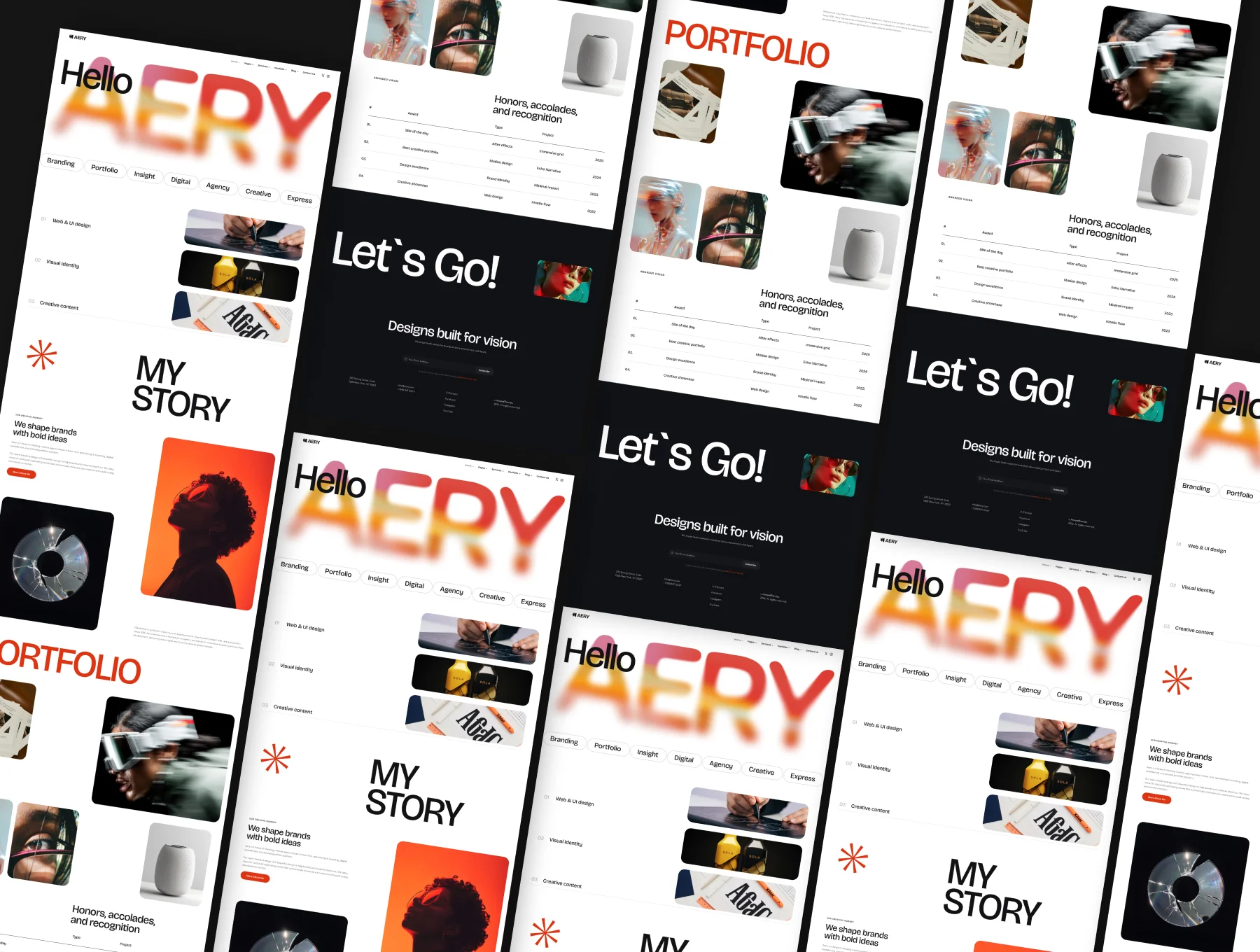 AERY — Bold Branding & Creative Agency Figma Template 2