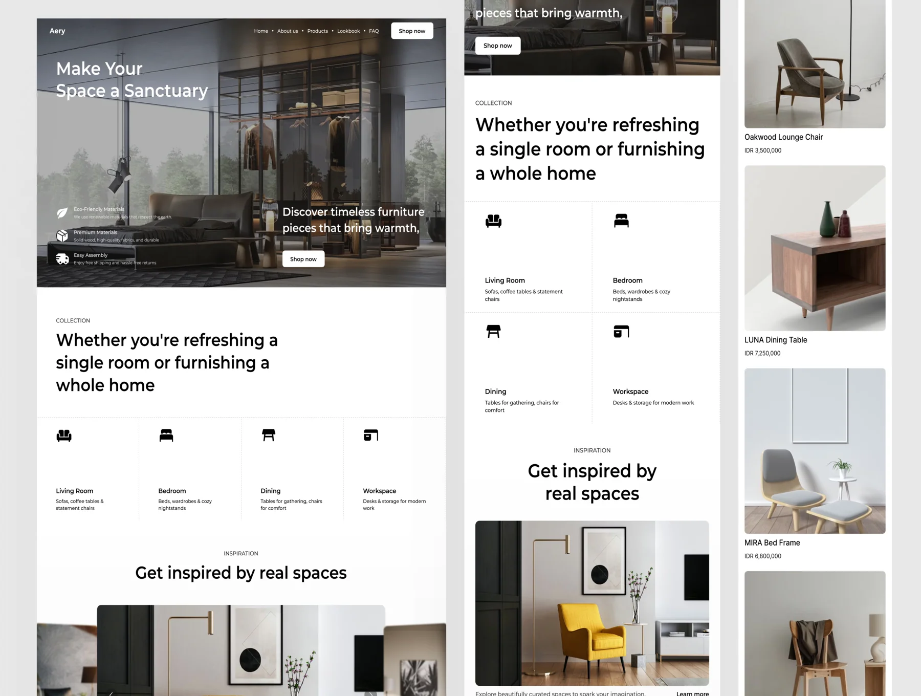 Aery - Clean & Minimalist Furniture Landing Page 3