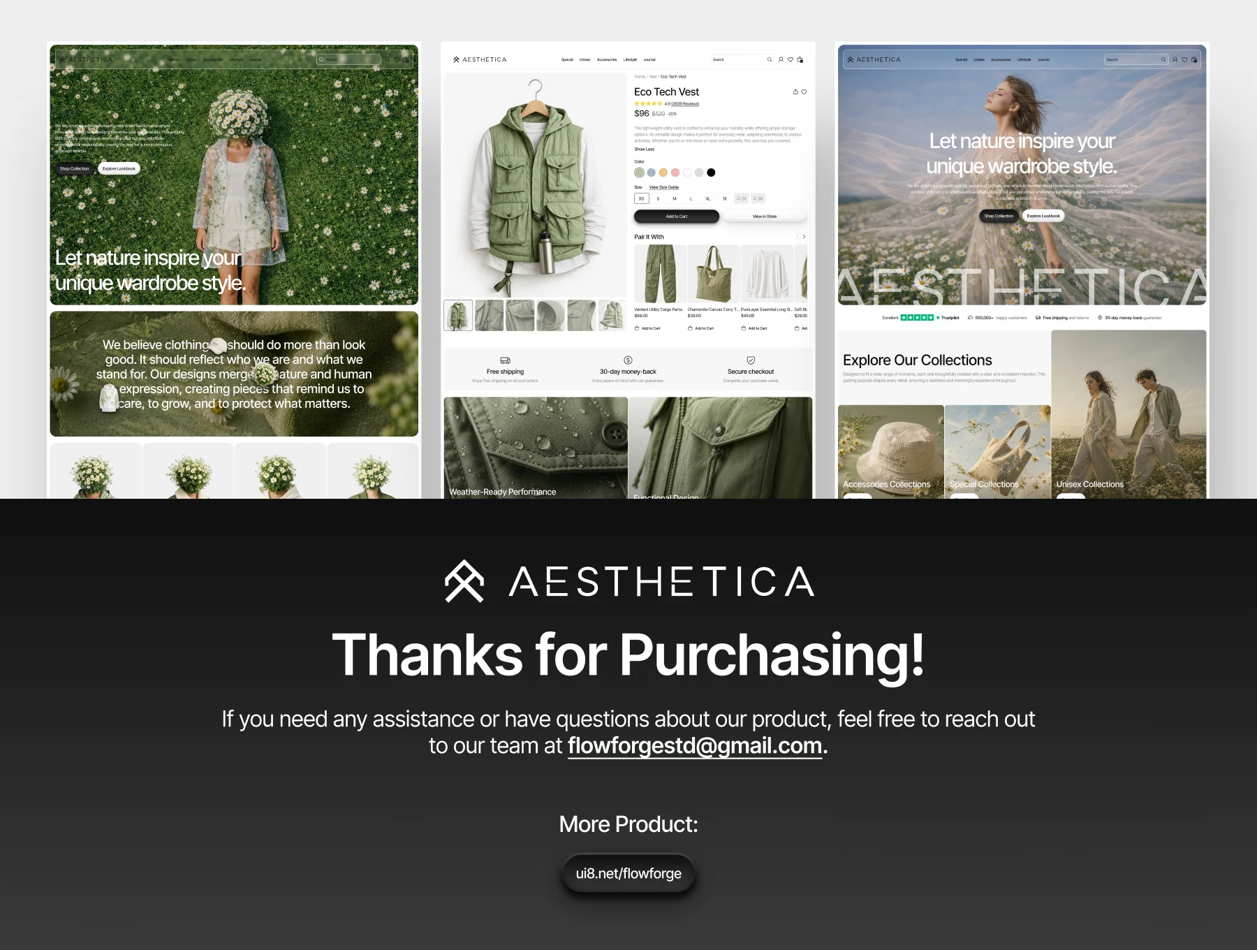 Aesthetica - Fashion E-Commerce Website UI Kit 7