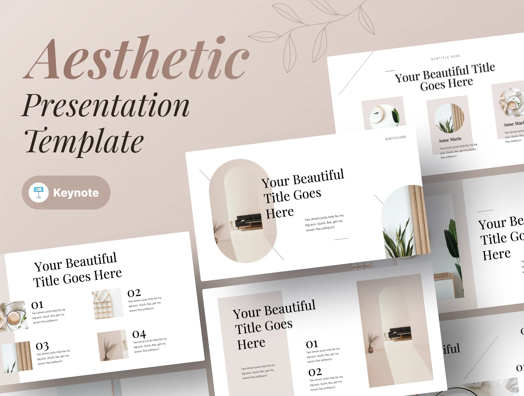 Aesthic - Aesthetic Keynote Presentation Template