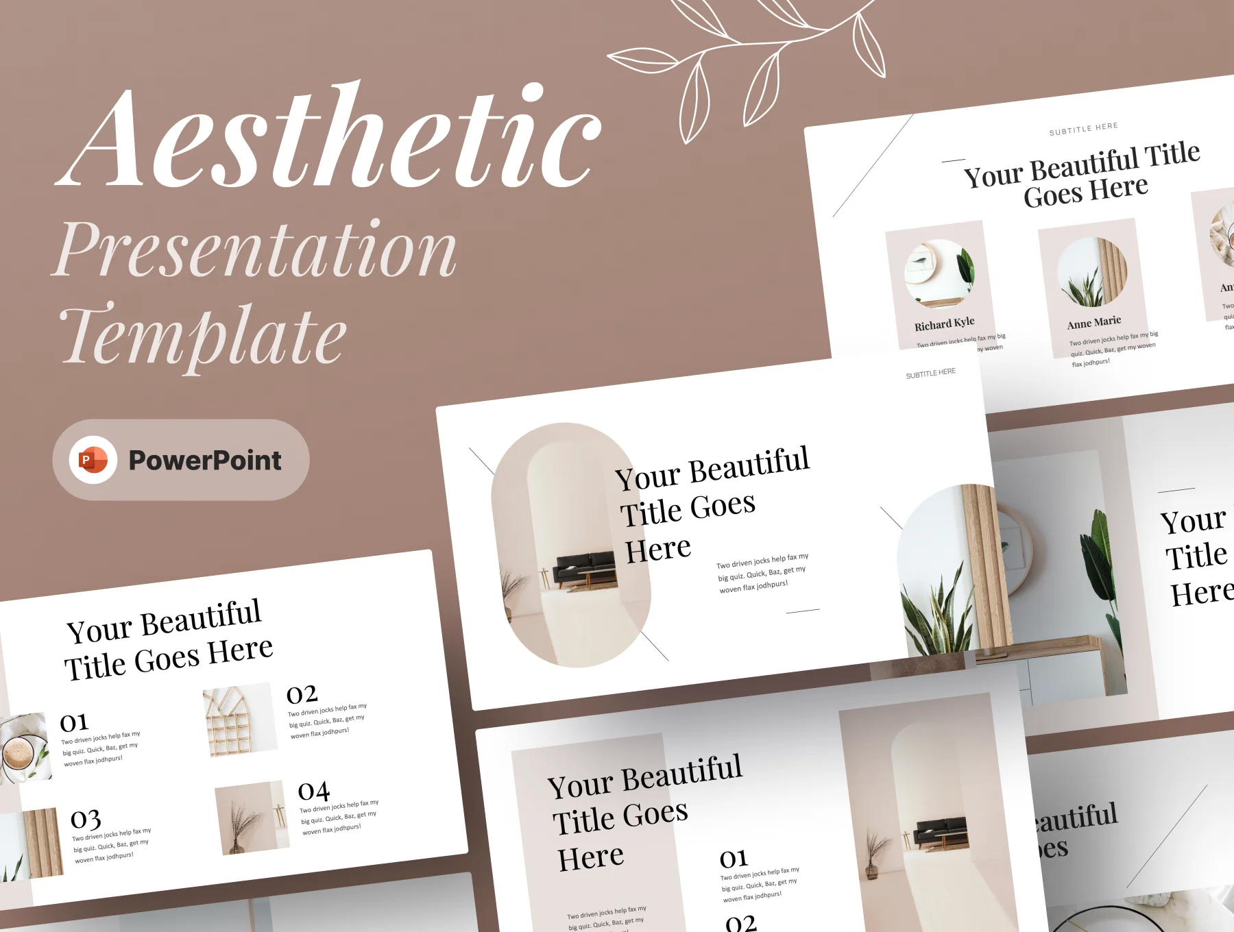 Aesthic - Aesthetic PowerPoint Presentation Template
