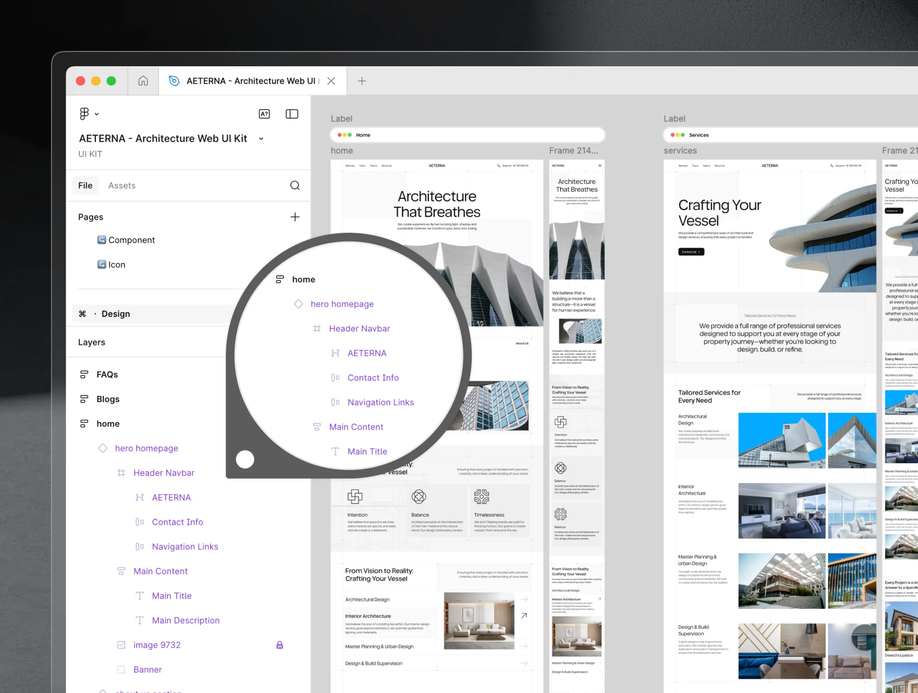 Aeterna - Architecture Web UI Kit 4