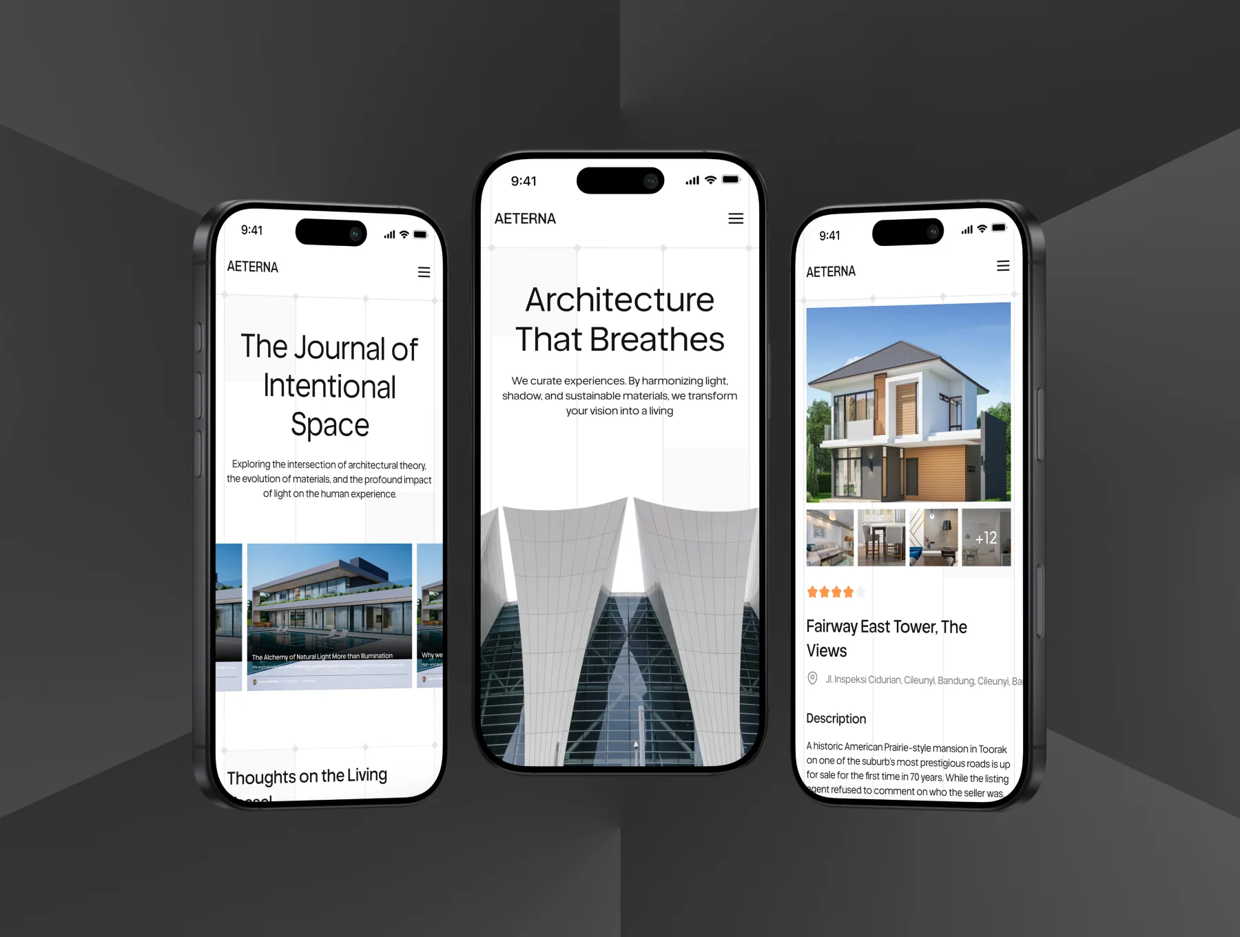 Aeterna - Architecture Web UI Kit 7
