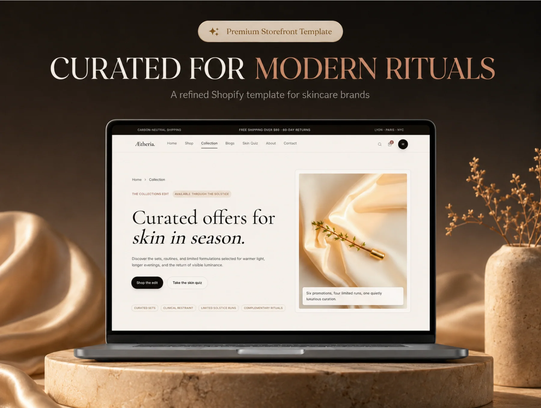 Aetheria - Editorial Botanical E-Commerce Next.js Template 6