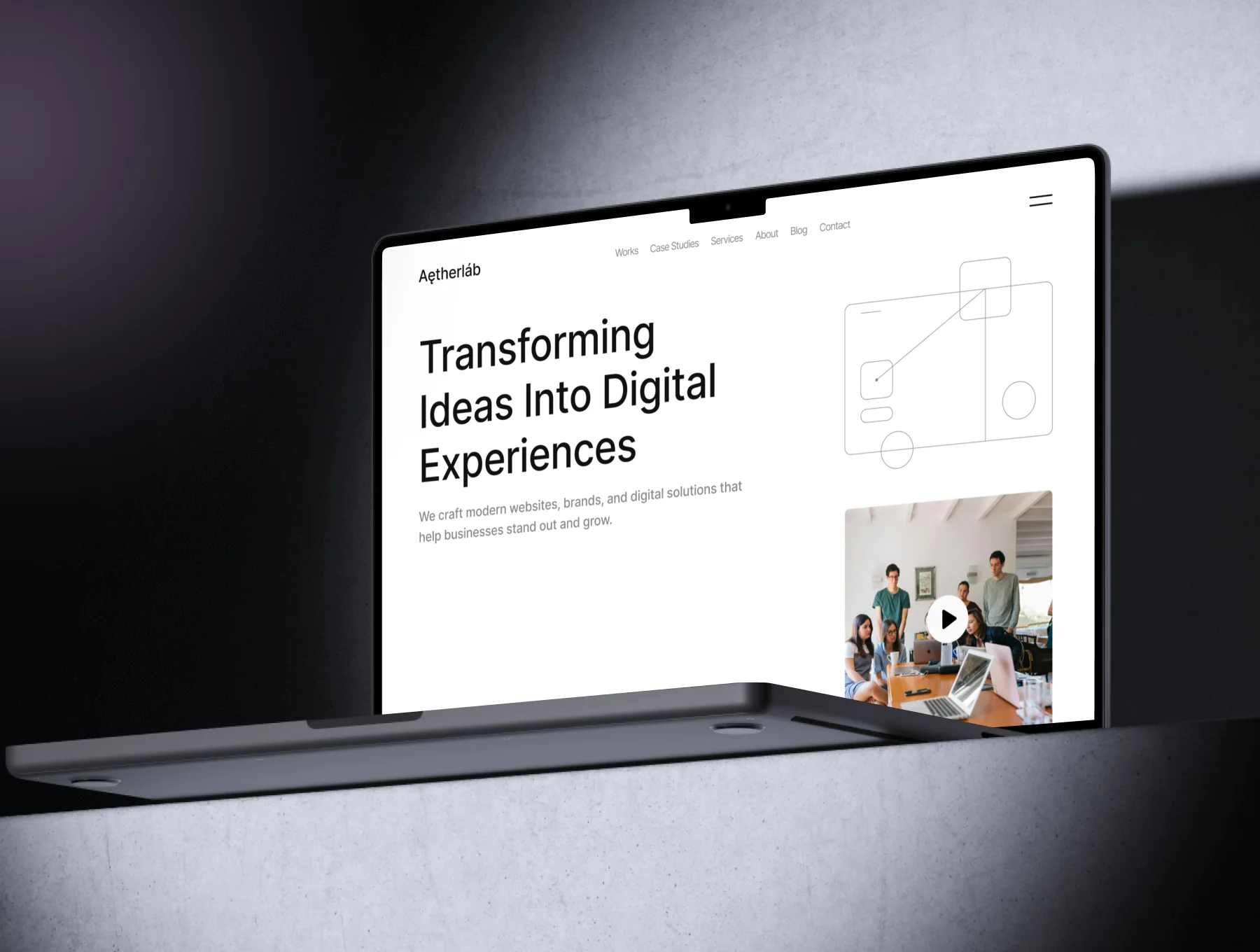 Aetherlab - Agency Website UI Kit 3