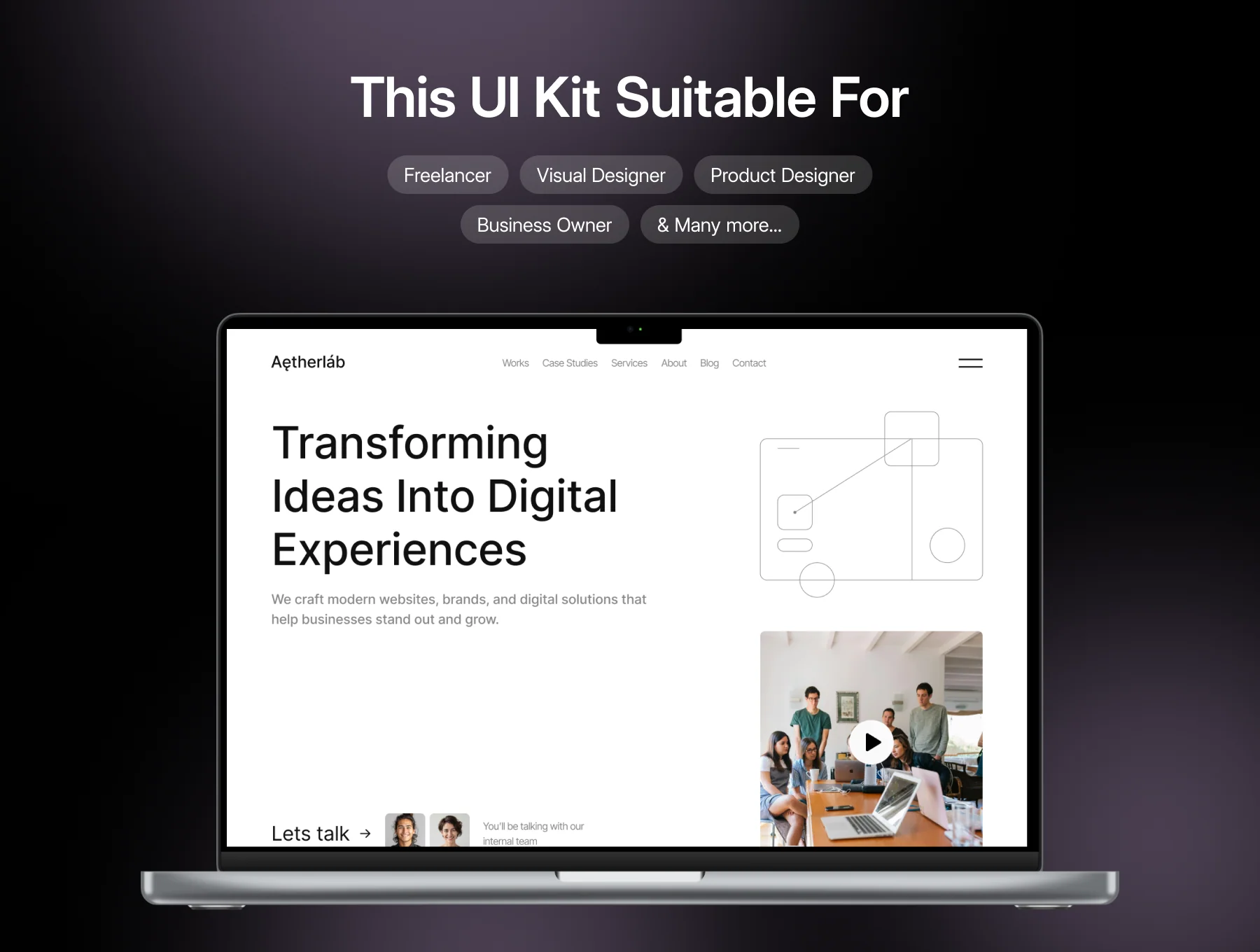 Aetherlab - Agency Website UI Kit 6