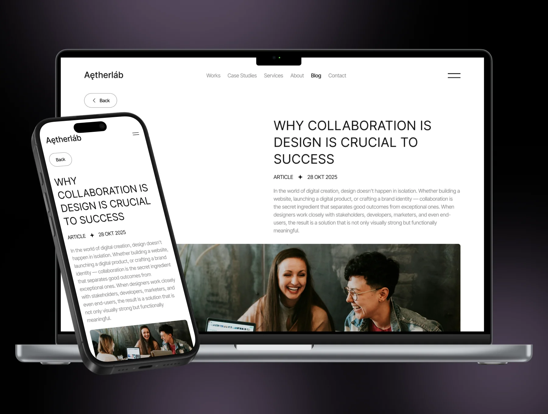 Aetherlab - Agency Website UI Kit 7