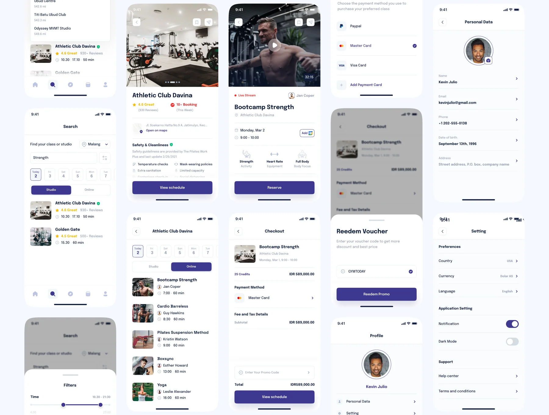 Afit - Sport & Fitness UI Kit 6