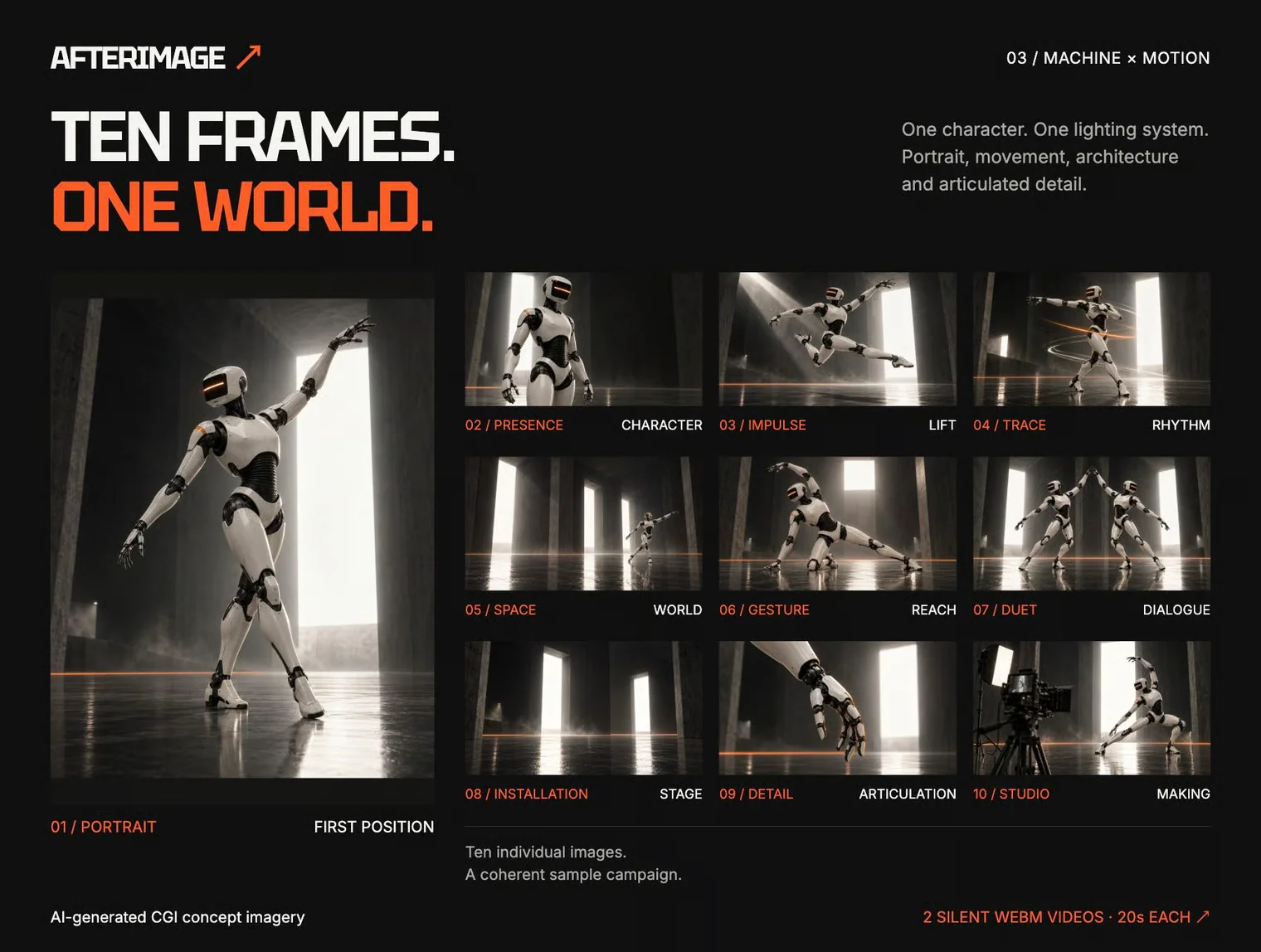 Afterimage Studio — Cinematic Framer Template 3