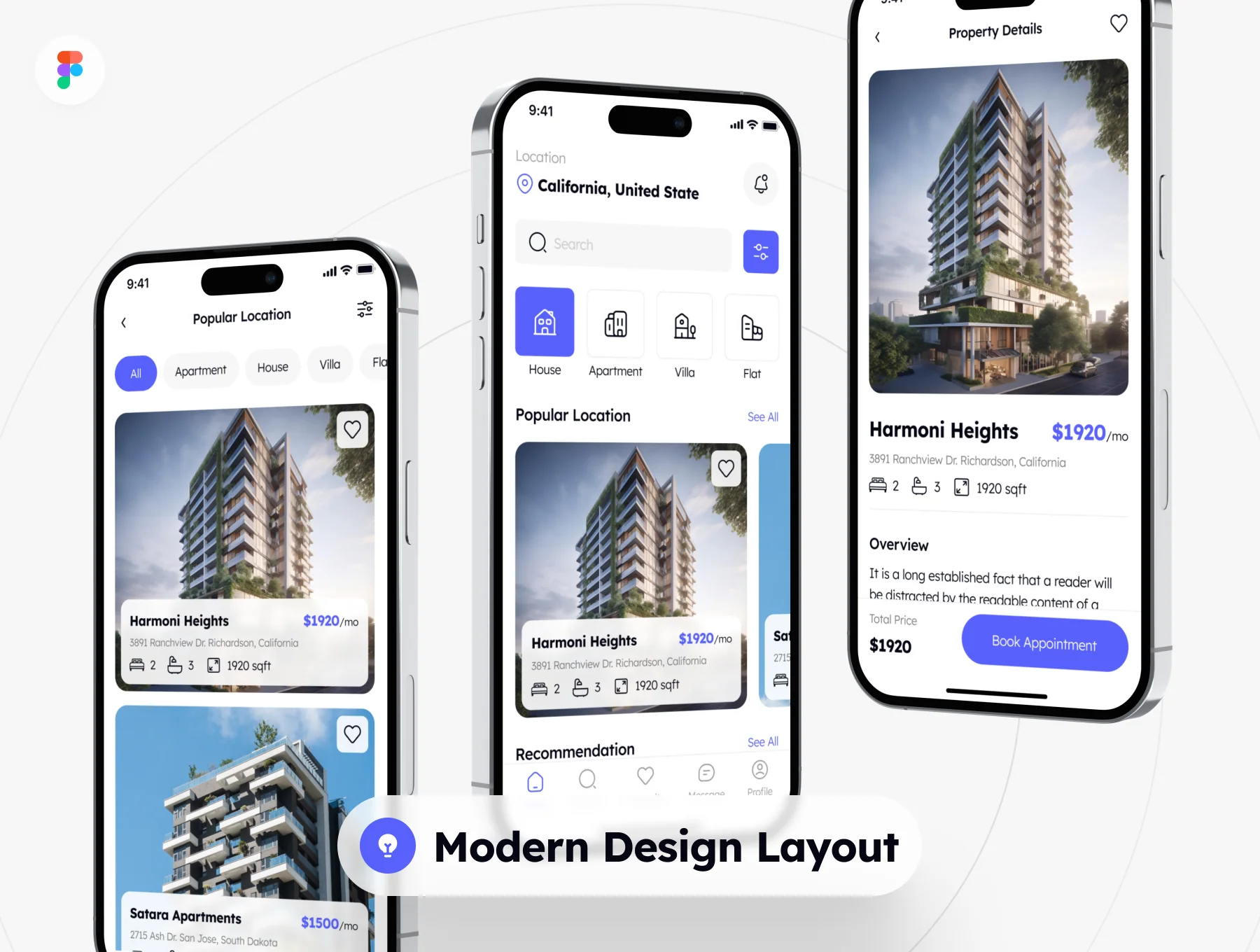 Aganta - Real Estate App UI Kit 4