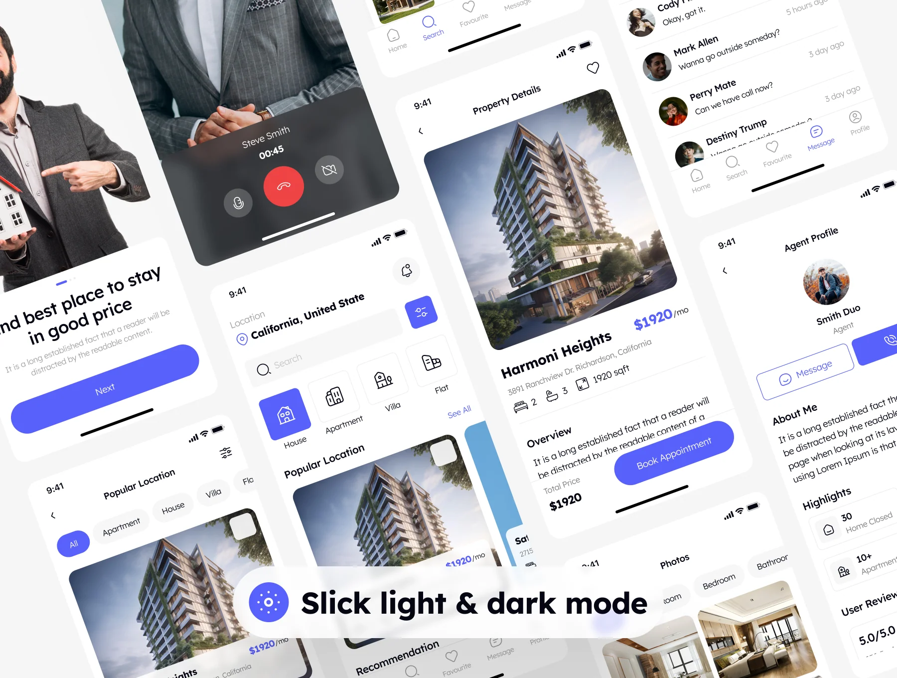 Aganta - Real Estate App UI Kit 6