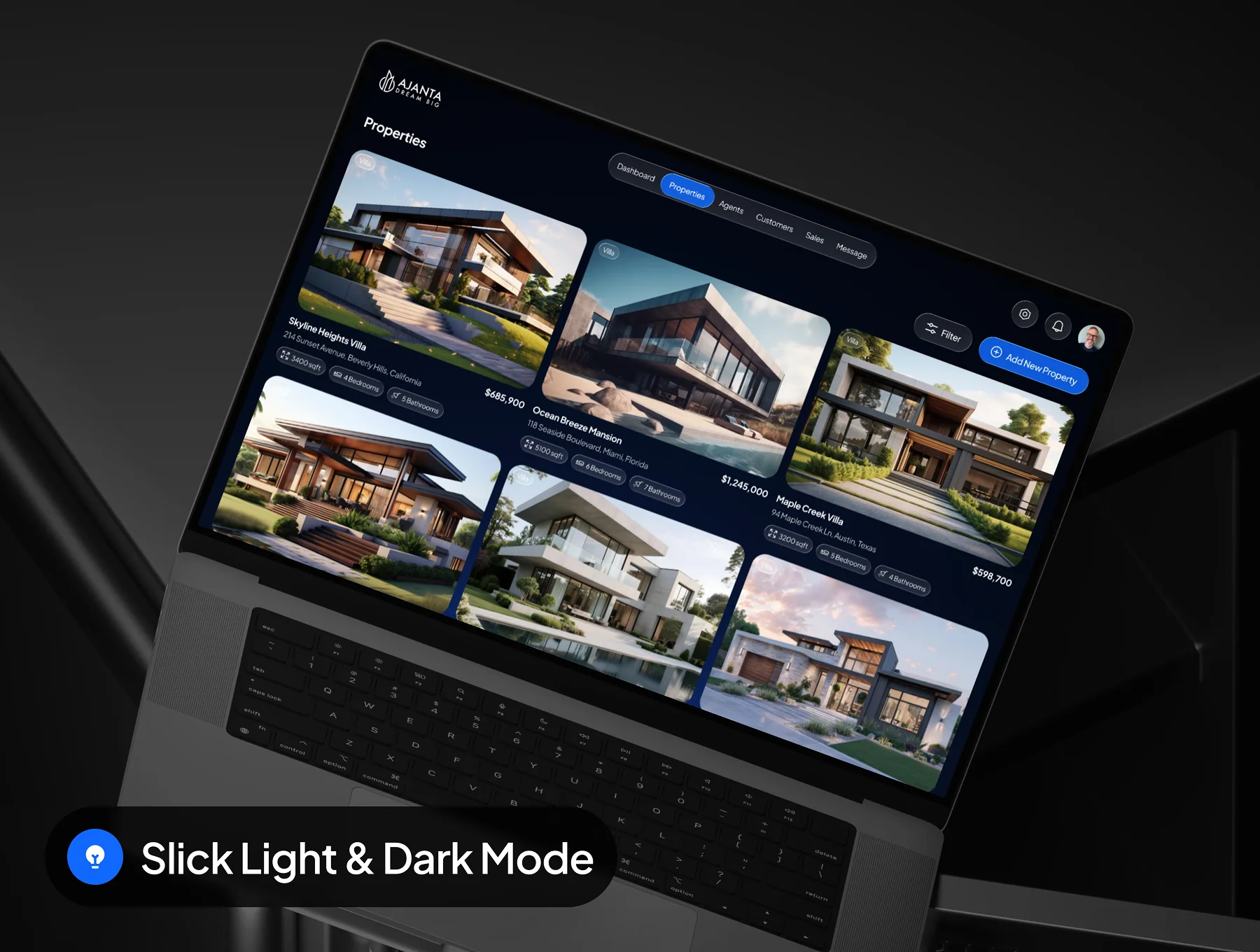 Aganta - Real Estate Dashboard Admin UI Kit 2