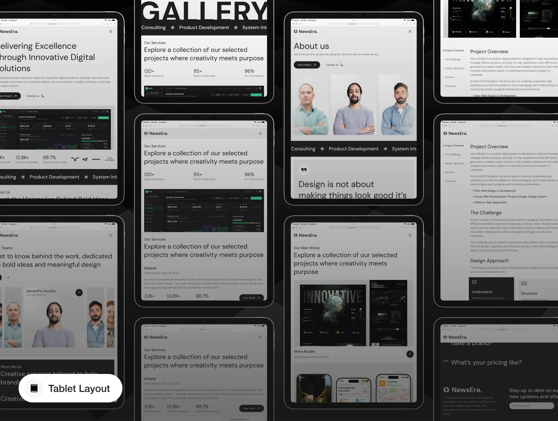 Agency Portfolio Websites Template 5